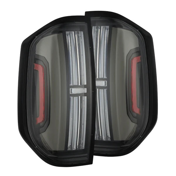 For 14-21 Toyota Tundra AlphaRex Nova Black Prismatic LED Tail Lights Lamps For 14-21 Toyota Tundra AlphaRex Nova Black Prismatic LED Tail Lights Lamps