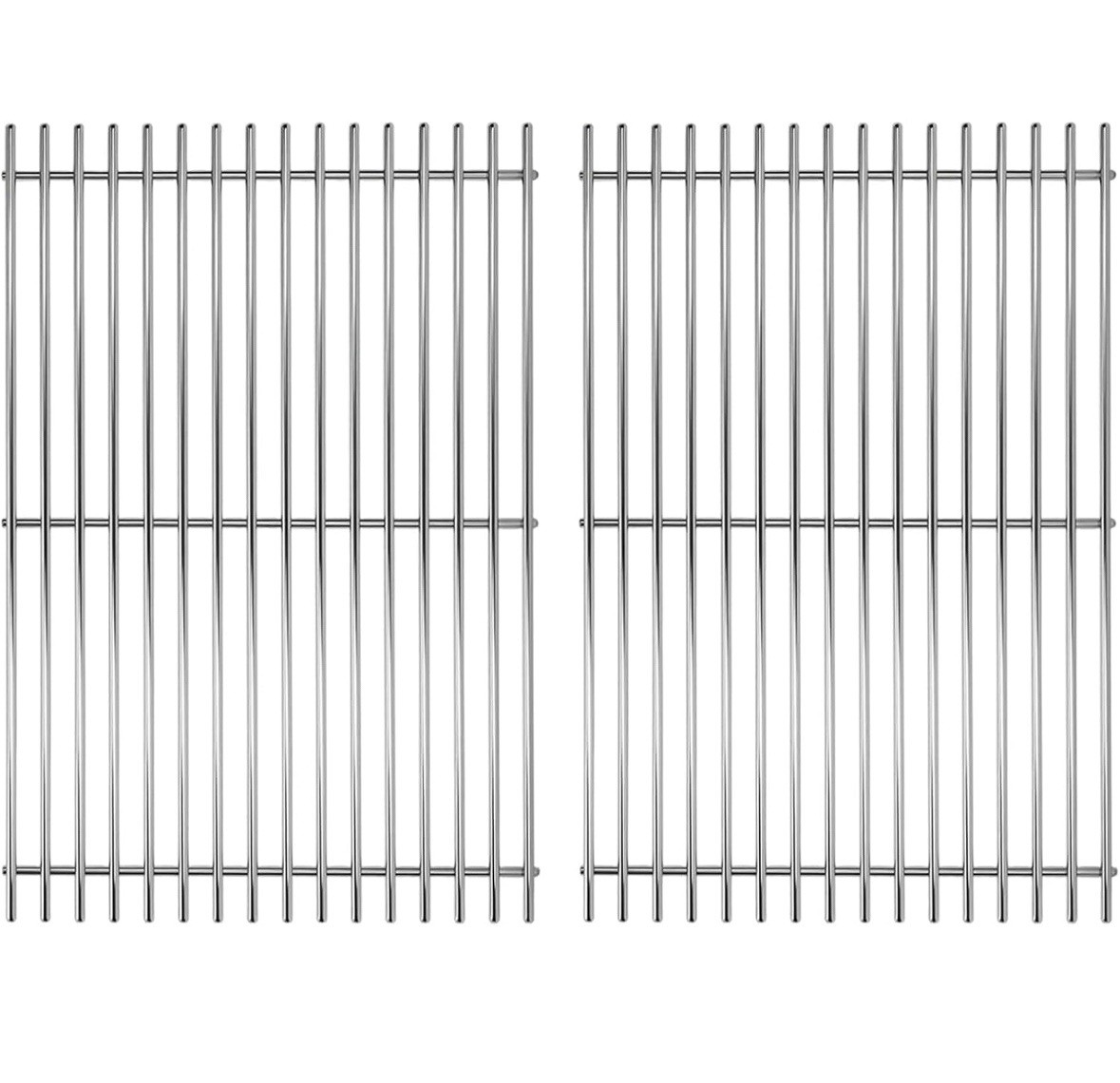 2pcs Stainless Steel Cooking Grates for Weber, 17.5'' x 23.8'' | Grill