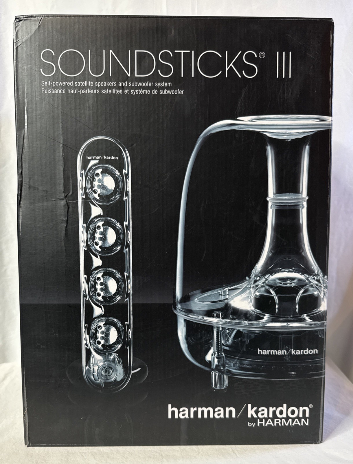 Harman Kardon SoundSticks III Multimedia Speaker Sound System Tested & Working