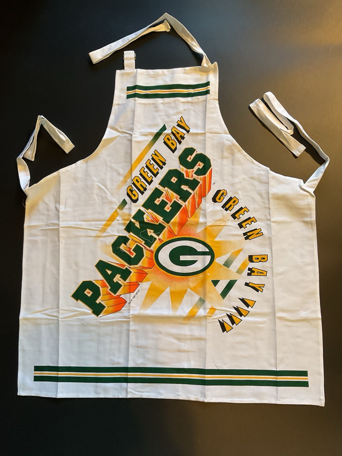 1- NFL Green Bay Packers APRON BBQ Grilling Tailgating Party 100% Cotton