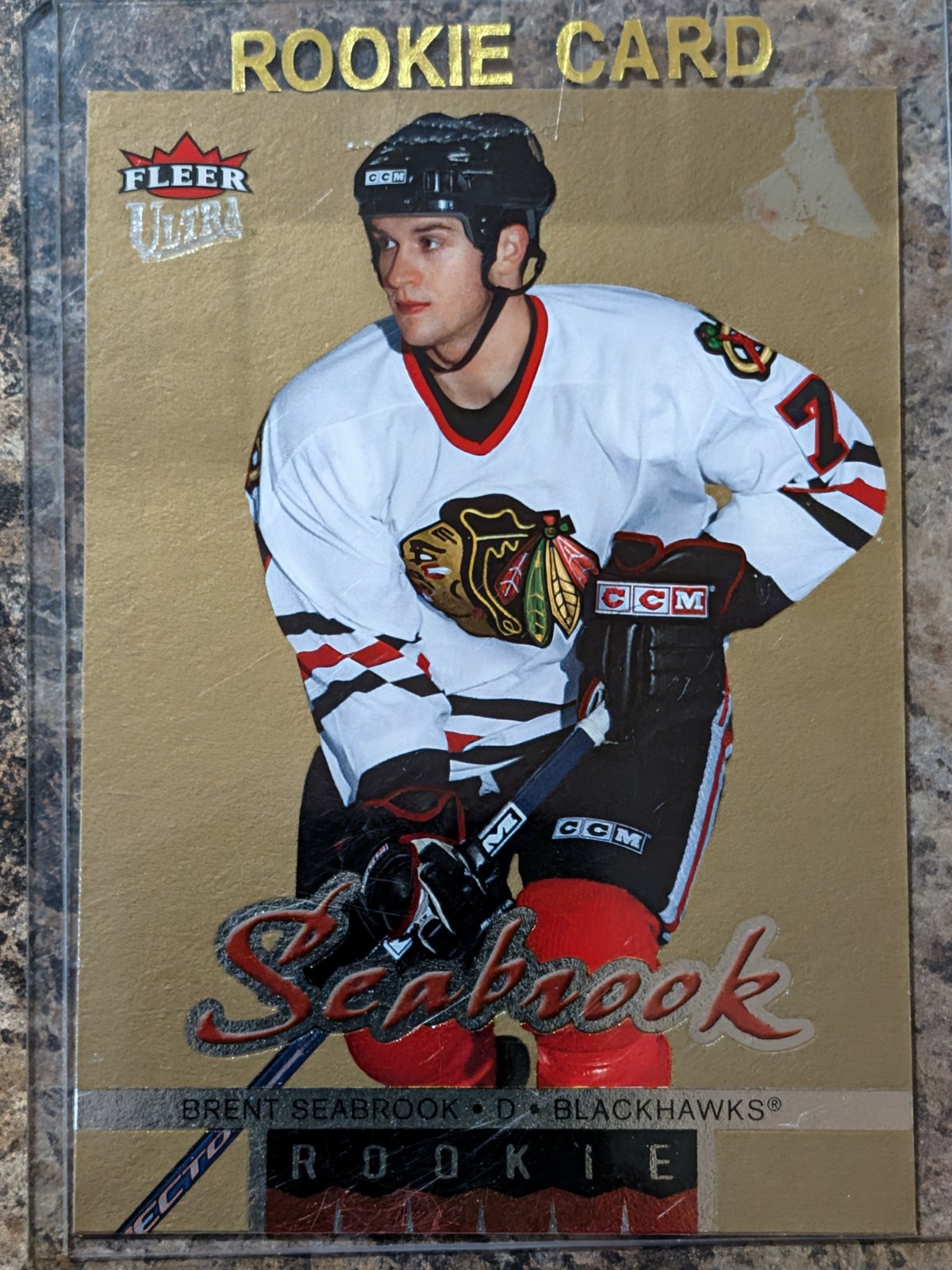 2005-06 Fleer Ultra - Rookie Brent Seabrook #209 Gold Medallion (RC)
