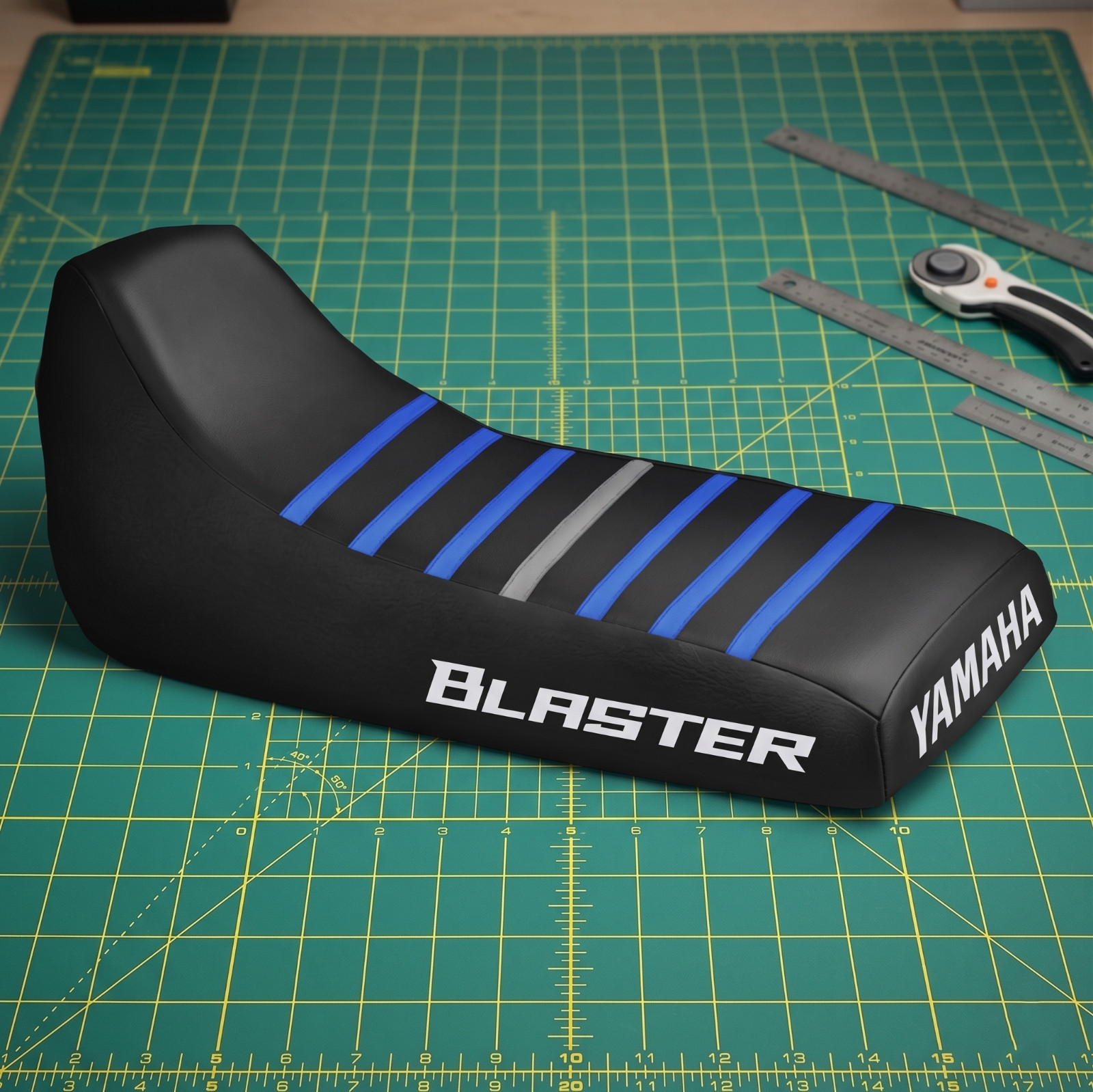 Yamaha Blaster 200 Seat Cover For 1988 To 2006 Black Vinyl Seat Cover