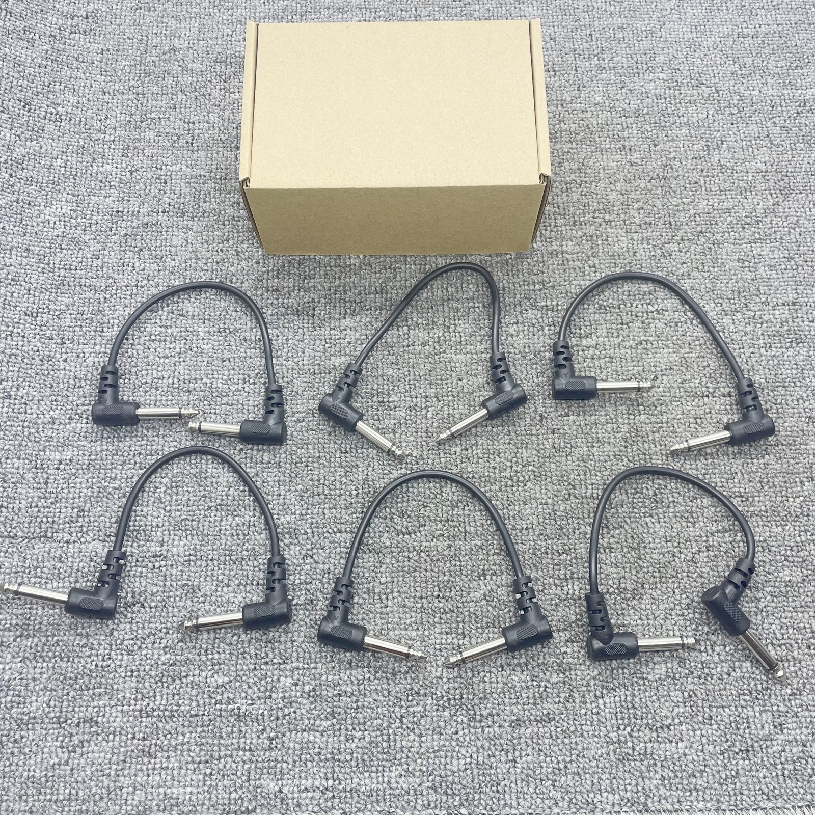 6 Pack 5in Guitar Patch Cables 1/4