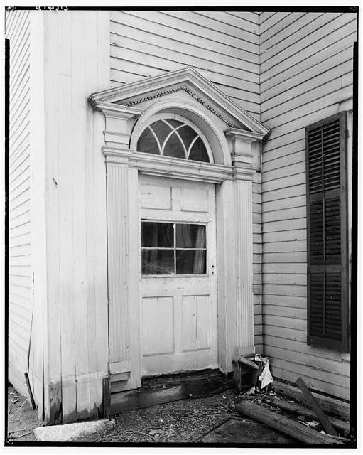 Pittsfield Massachusetts Bulfinch Church Side Doorway Tower 1934 HABS