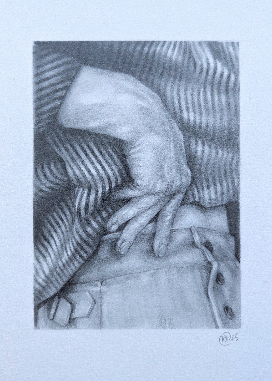 Small Hand Study #3 - A5 - Original Drawing on 150gsm paper (not a print)