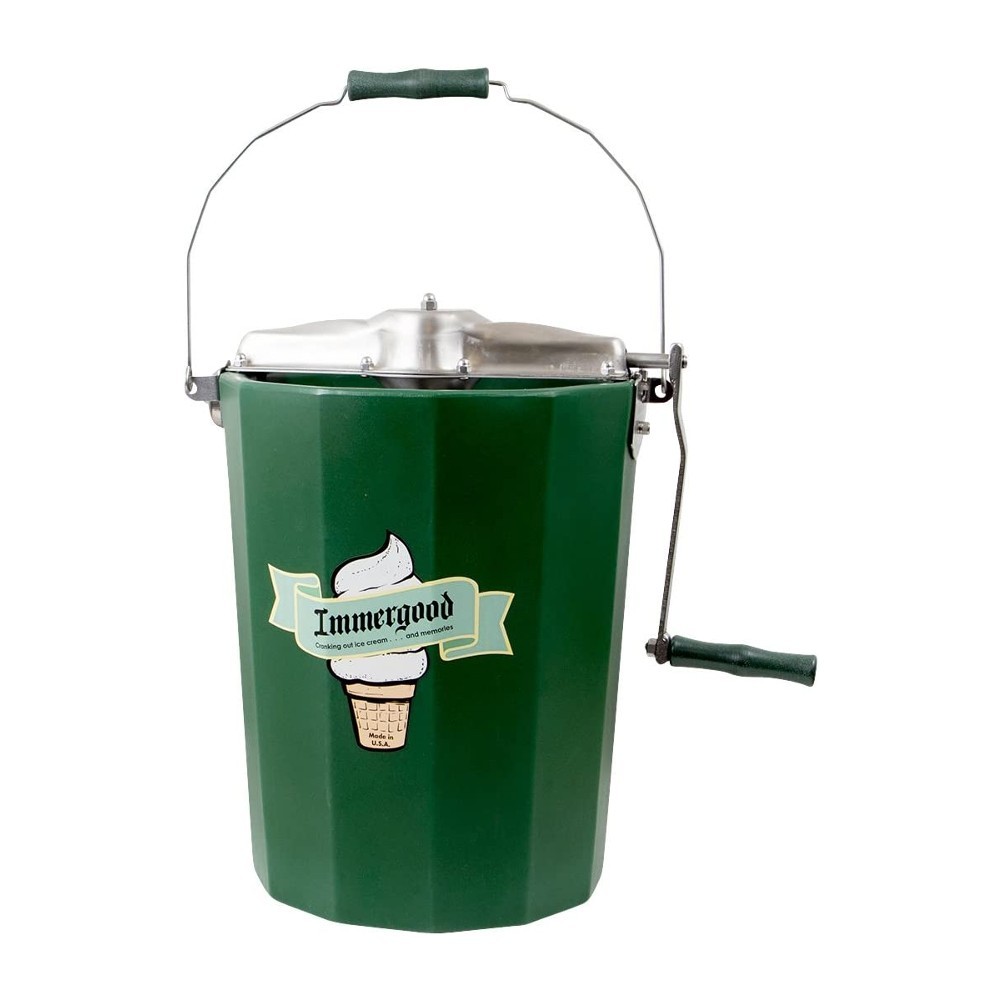 Immergood Amish Made Hand Crank Home Made Ice Cream Freezer Maker, 6 Quart Immergood Amish Made Hand Crank Home Made Ice Cream Freezer Maker, 6 Quart