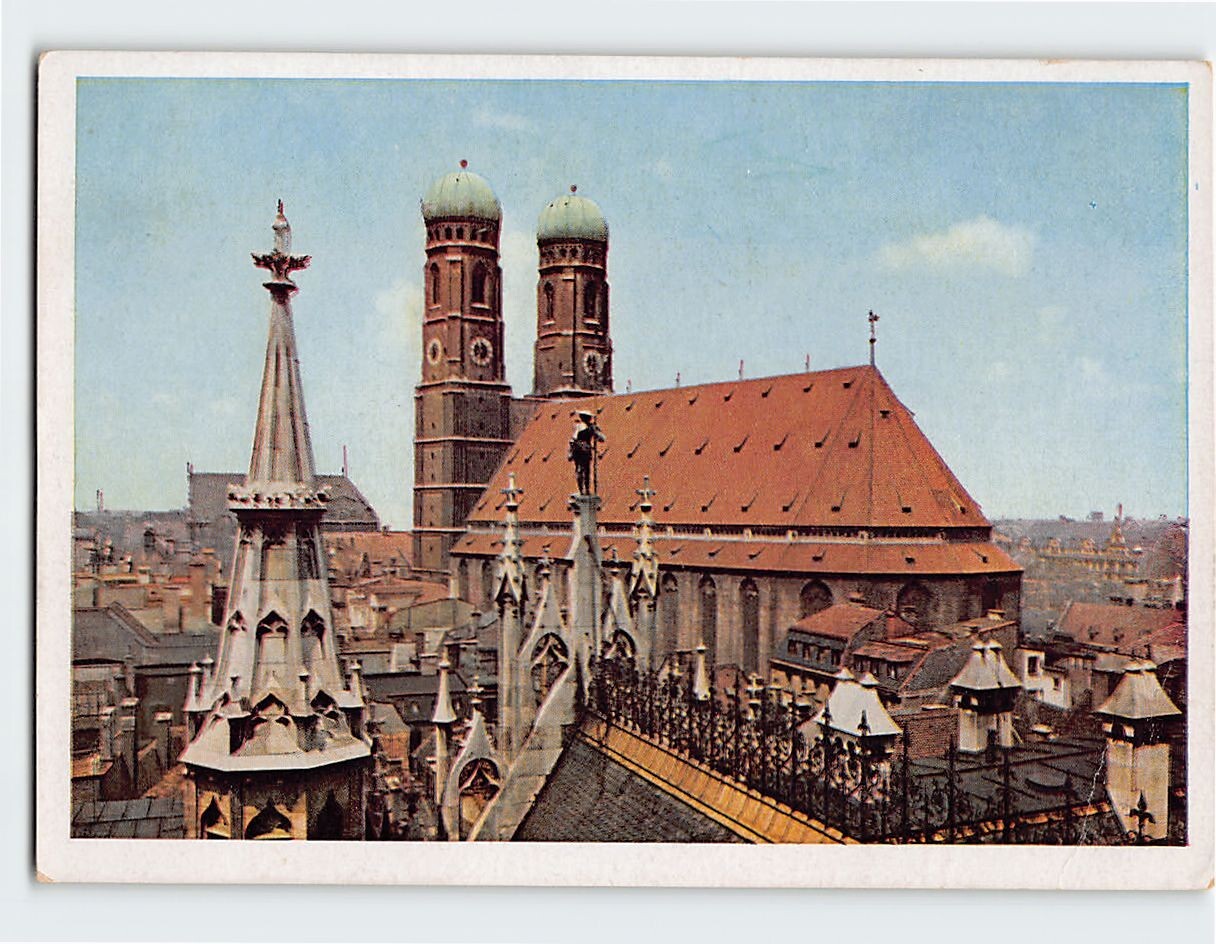 Postcard Cathedral, Munich, Germany
