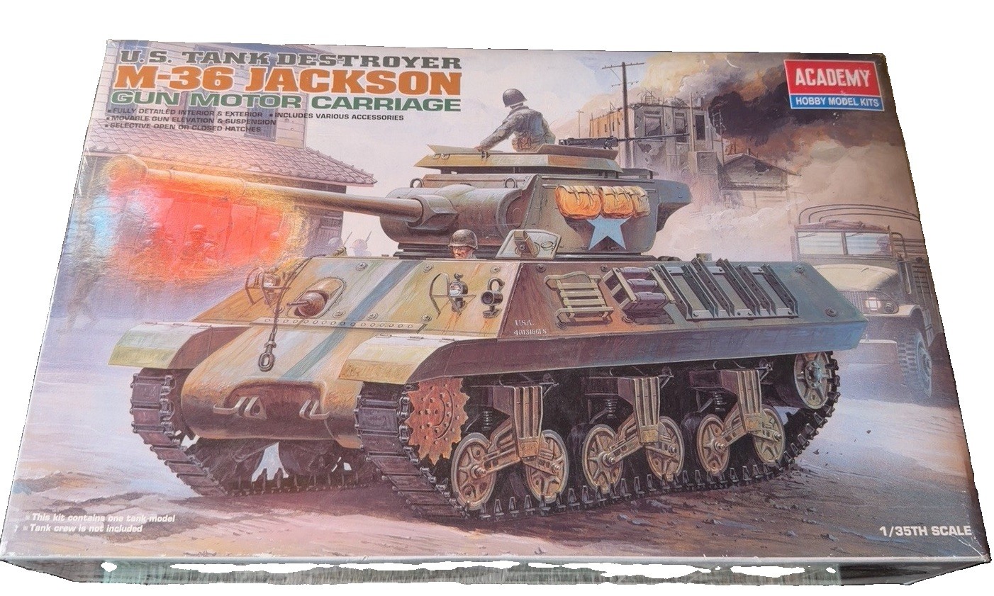 WWII M-36 Jackson Gun Motor Carriage US Tank Destroyer Academy 1/35 NEW