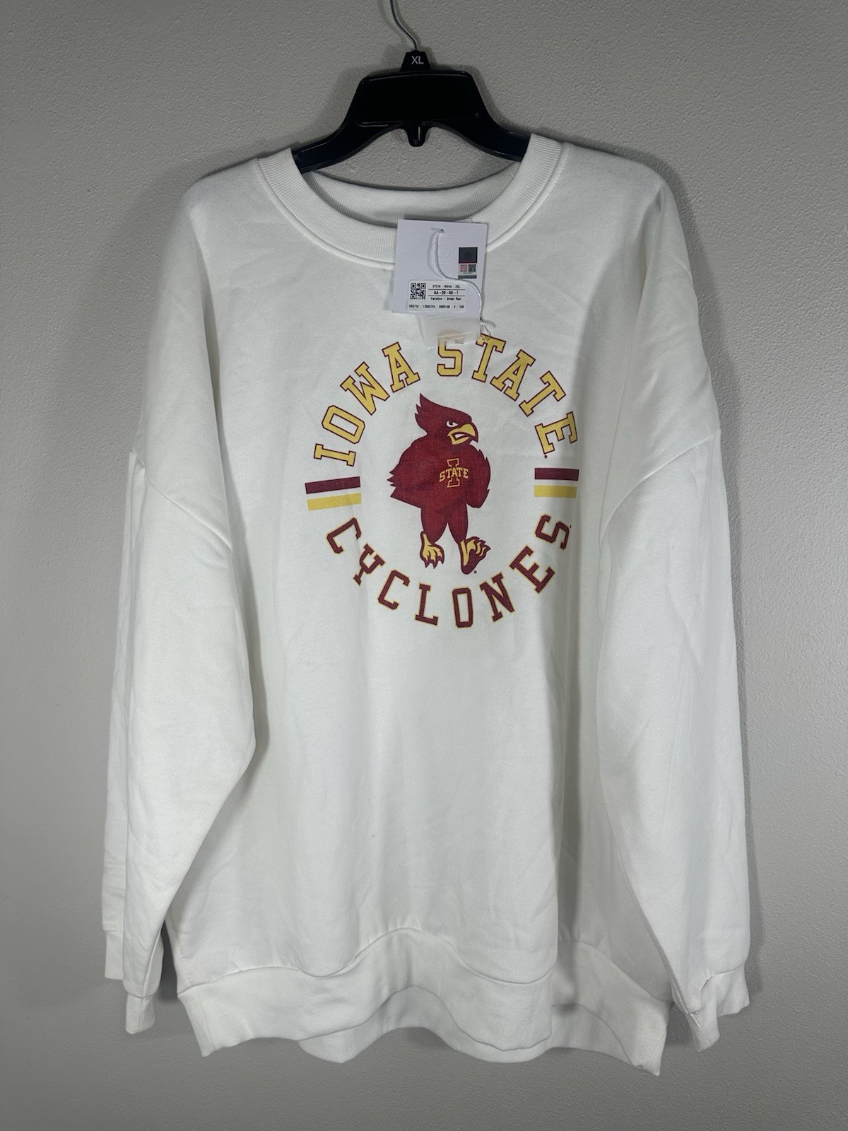 Iowa State Cyclones Gameday Couture Men’s 2XL White Crewneck Sweatshirt NWT