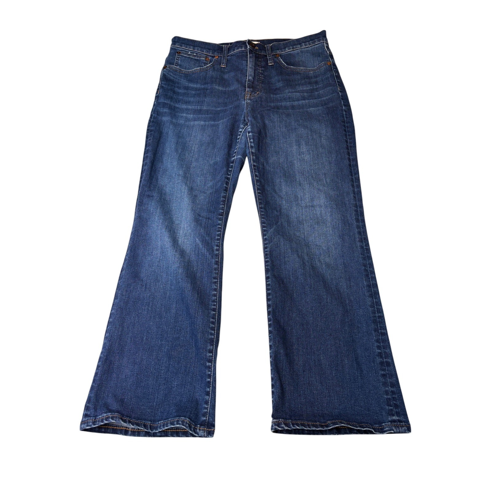 Madewell Cali Demi-Boot Jeans Dark Wash High Rise Stretch Womens Size 30X26