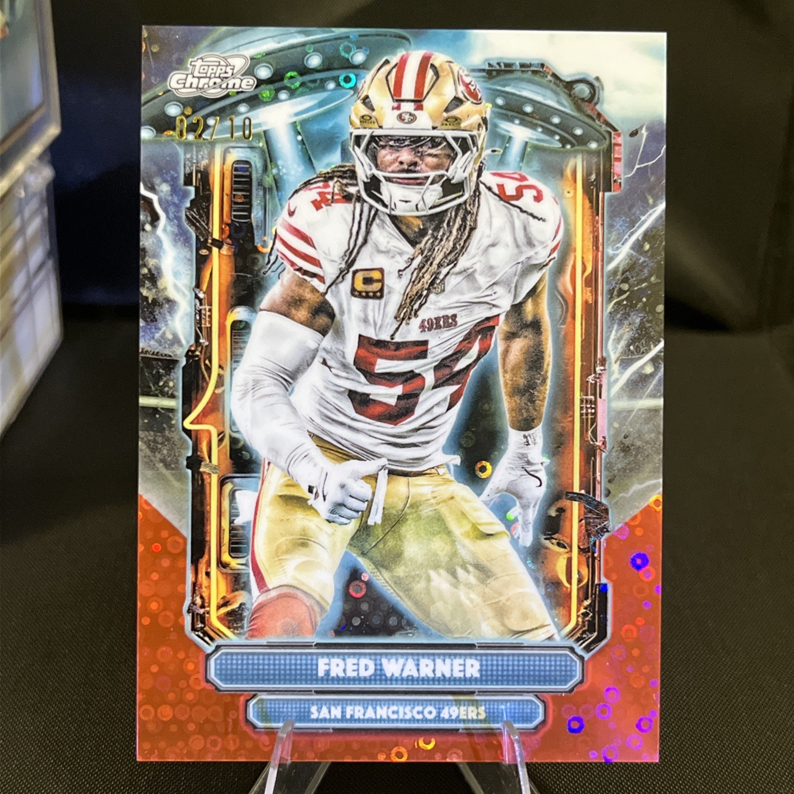 2025 Topps Cosmic - Extraterrestrial Talent Fred Warner LUNAR ECLIPSE /10 2025 Topps Cosmic - Extraterrestrial Talent Fred Warner LUNAR ECLIPSE /10