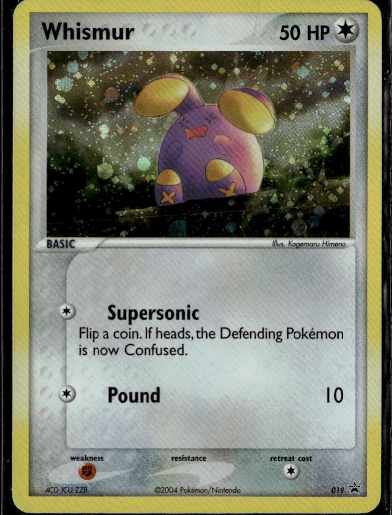 Whismur (EX Deck Tin) Promo Nintendo Promos 019 Colorless Holo Pokemon Card Whismur (EX Deck Tin) Promo Nintendo Promos 019 Colorless Holo Pokemon Card