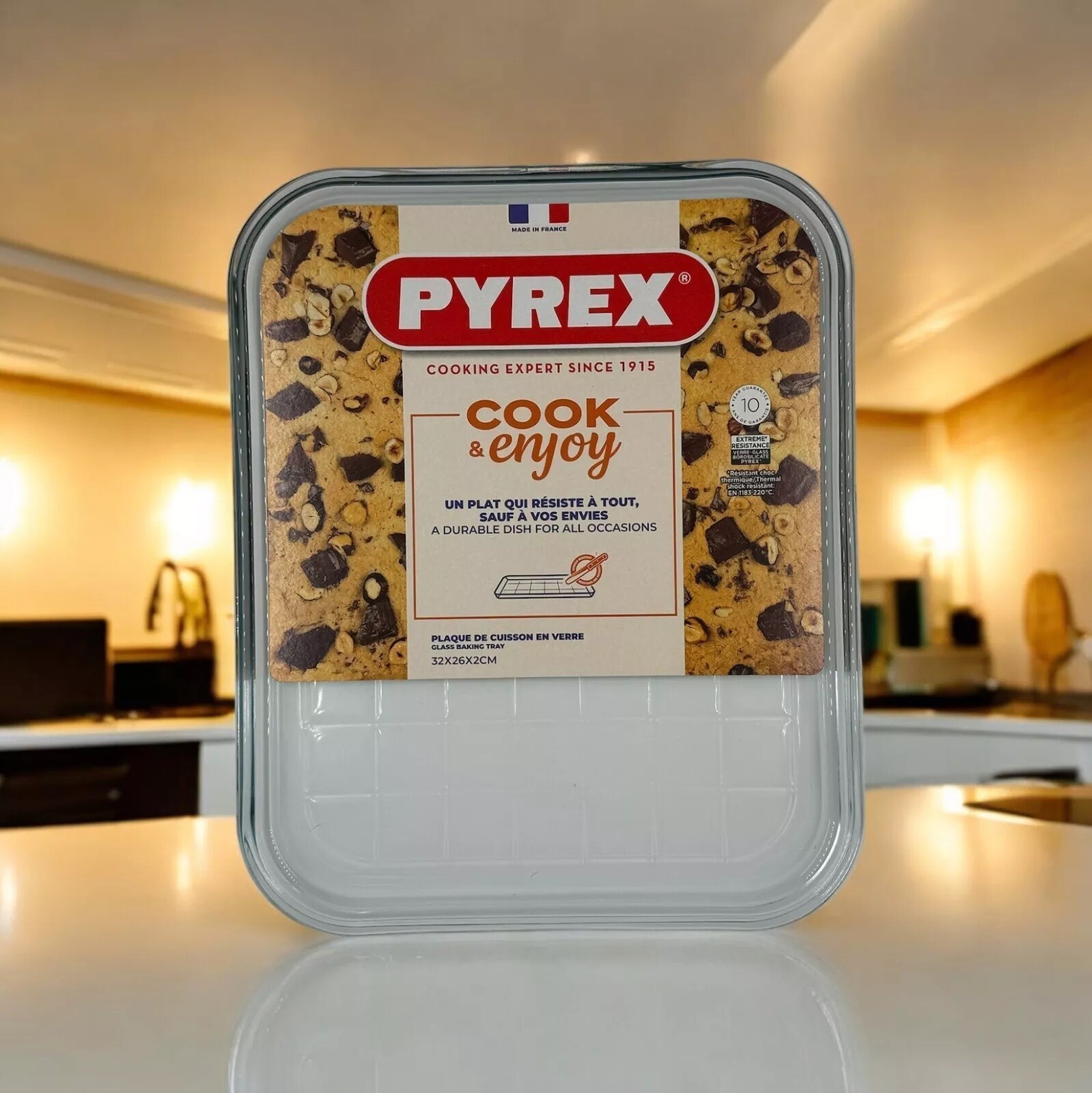 Pyrex Baking Tray Borosilicate Glass Heat Resistant Glass 12\