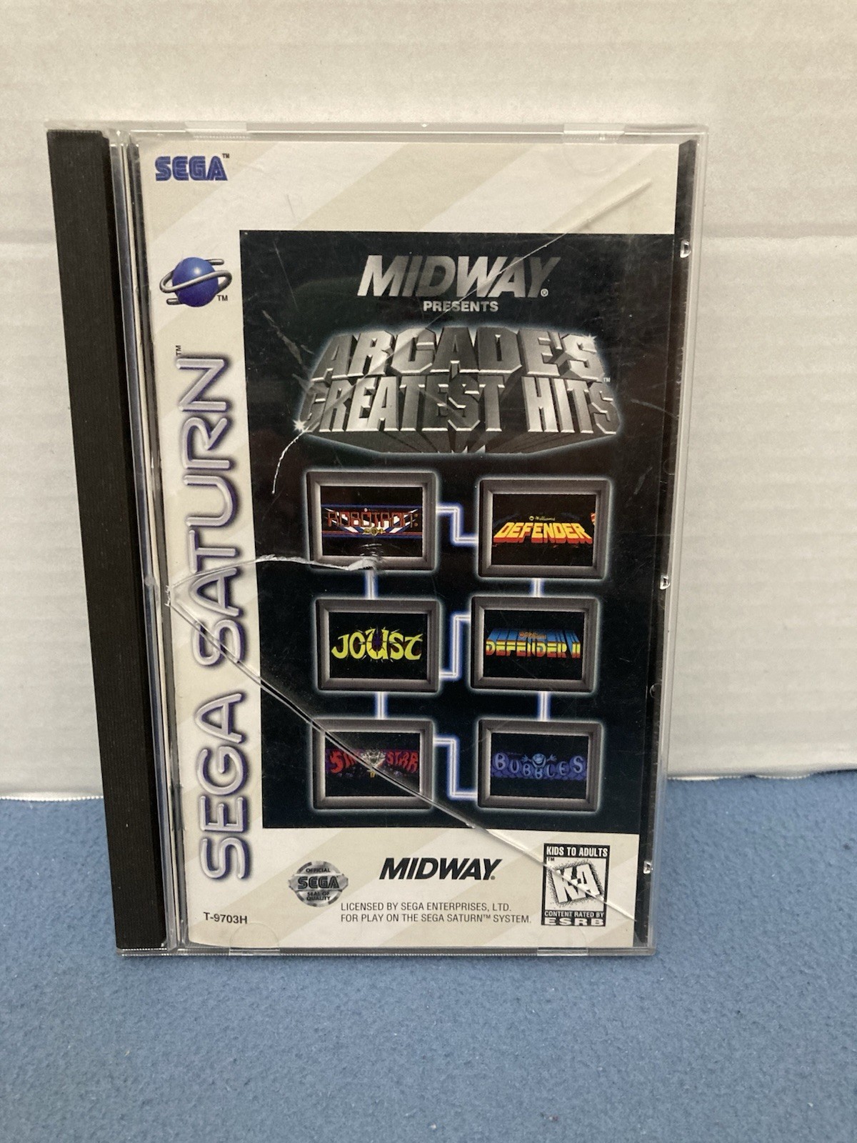 Midway Arcade\'s Greatest Hits Atari (Sega Saturn)  Bad Case, No Reg - Authentic