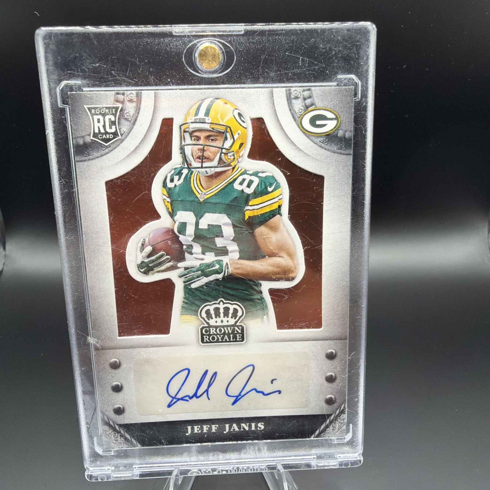 2014 Crown Signatures JEFF JANIS Packers ROOKIE AUTOGRAPH Auto Crown Royale 