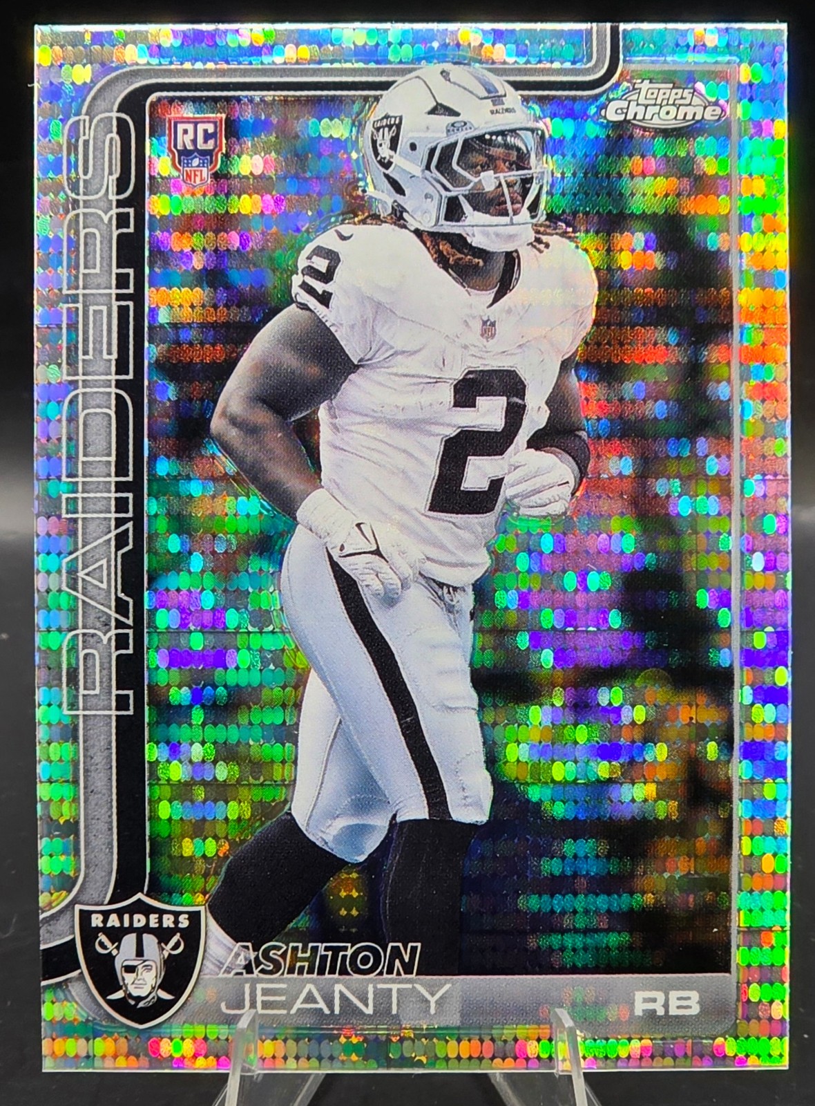 2025 Topps Chrome #322 Ashton Jeanty Pulsar Refractor
