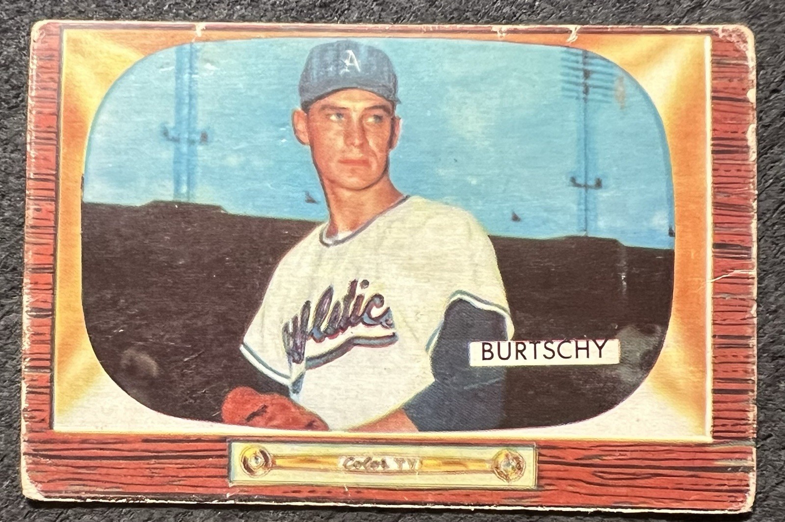 1955 BOWMAN ED BURTSCHY (KANSAS CITY ATHLETICS) #120 FR
