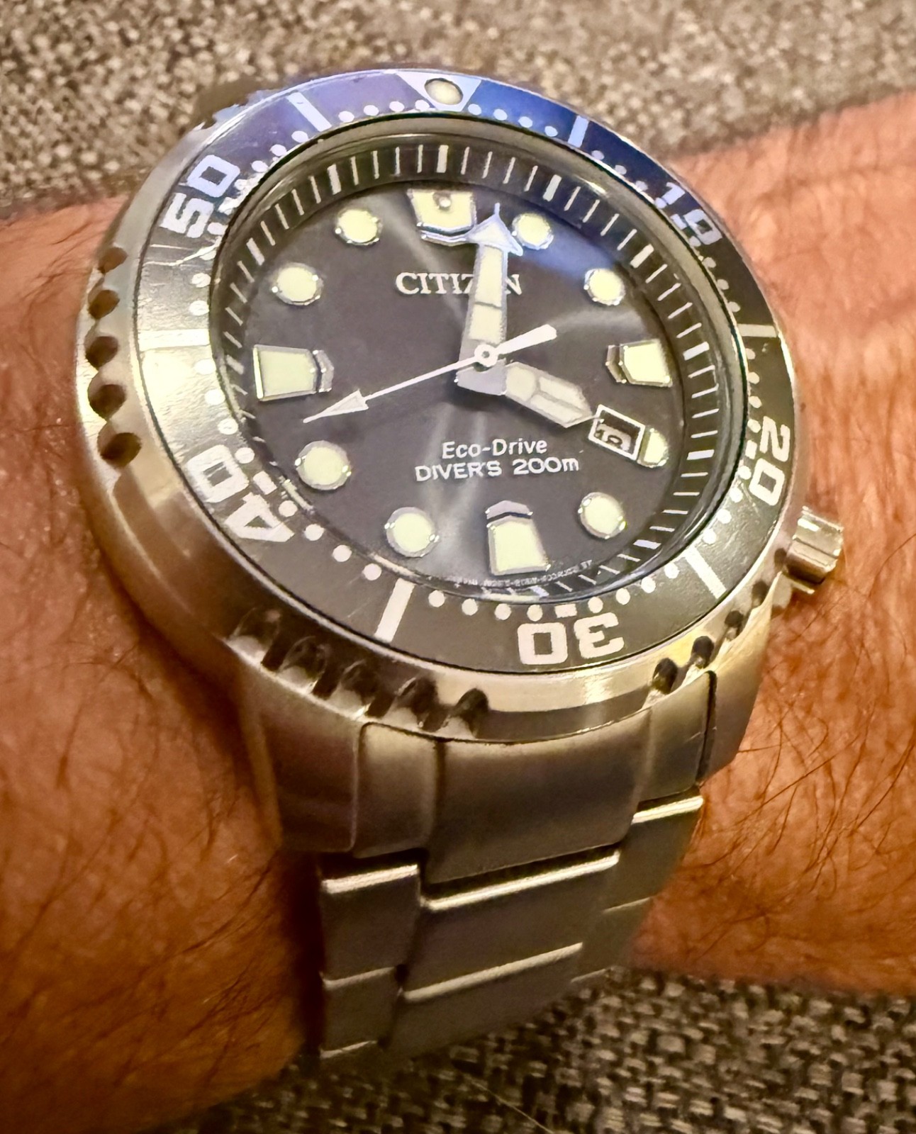 CITIZEN BN0167-50H Eco-Drive Diver Watch Gray Dial 44mm - Silver (BN016750H)