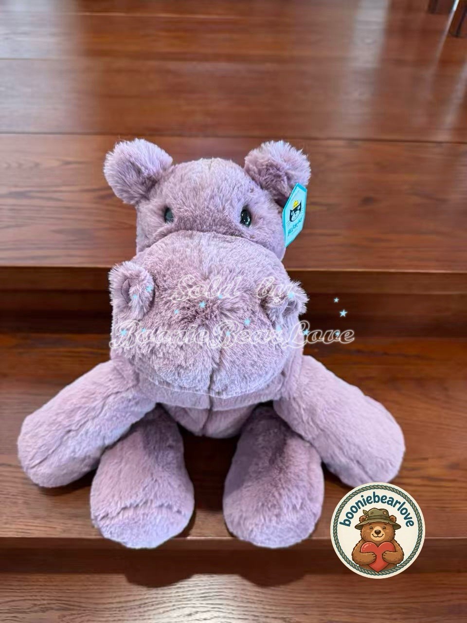 Jellycat Large Huggady Hippo BNWT - Retired & Rare - 100% Authentic 