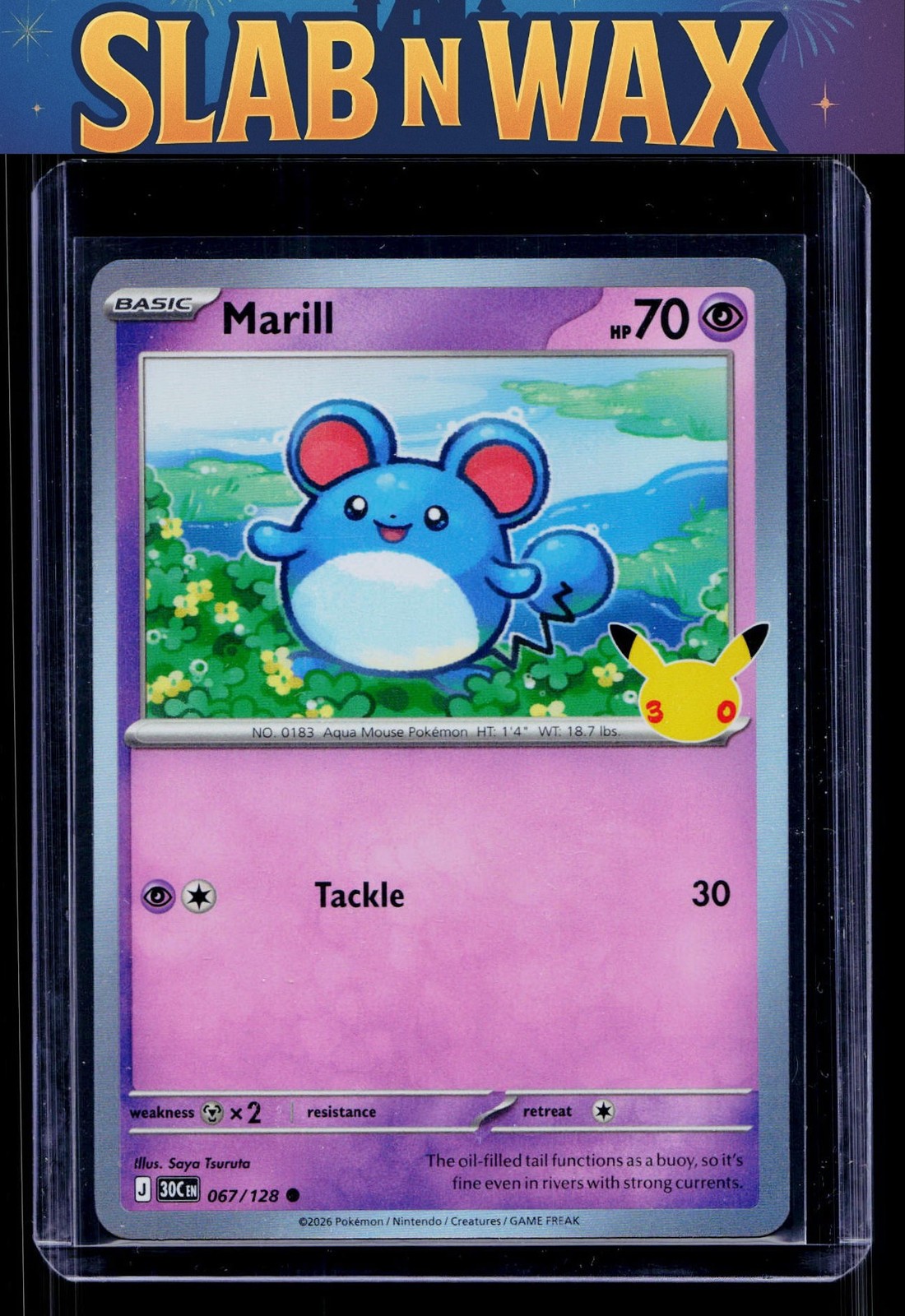 Pokémon tcg 30th Celebration Marill #067/128