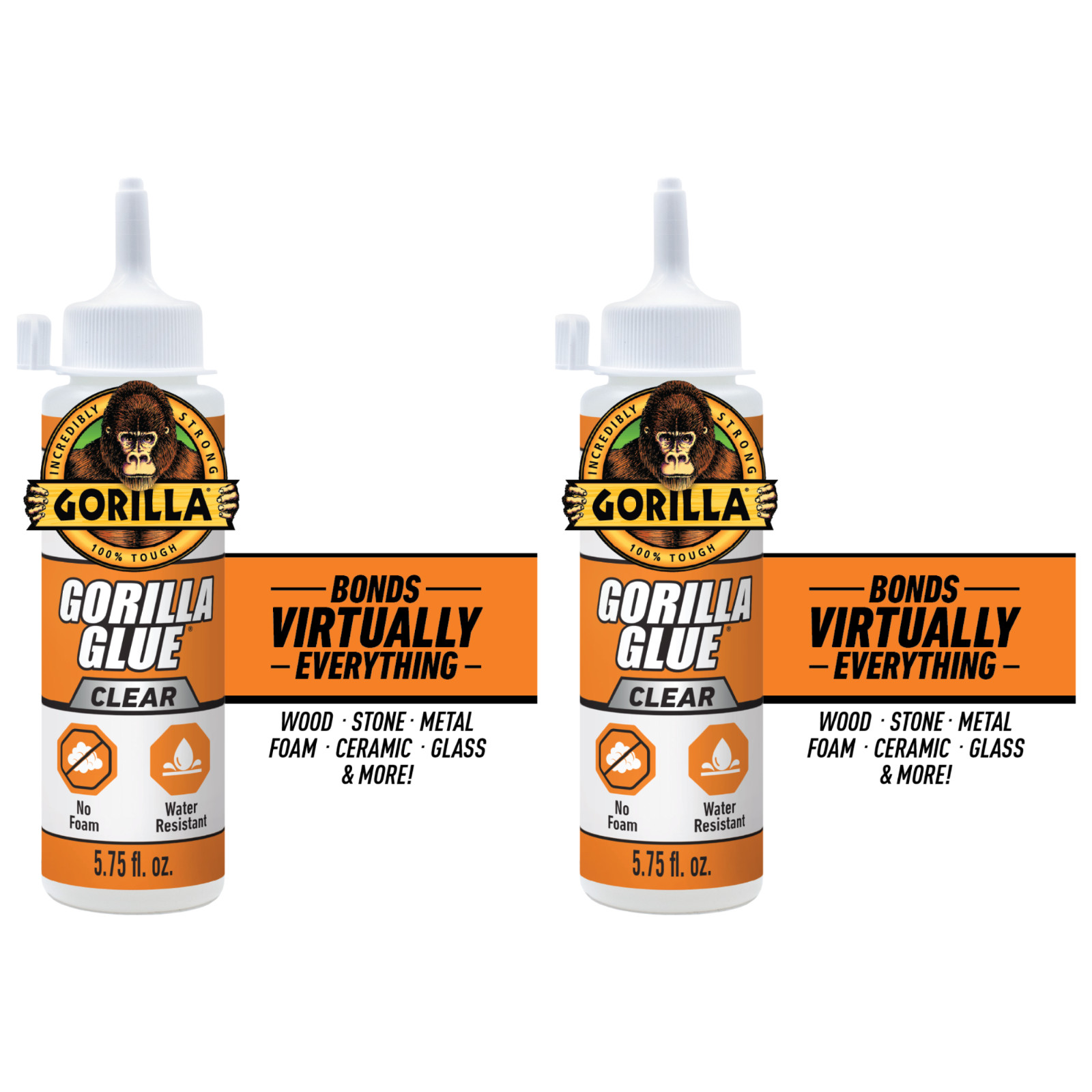 Gorilla Clear Glue 5.75 oz Bottle, 2 Pack Gorilla Clear Glue 5.75 oz Bottle, 2 Pack