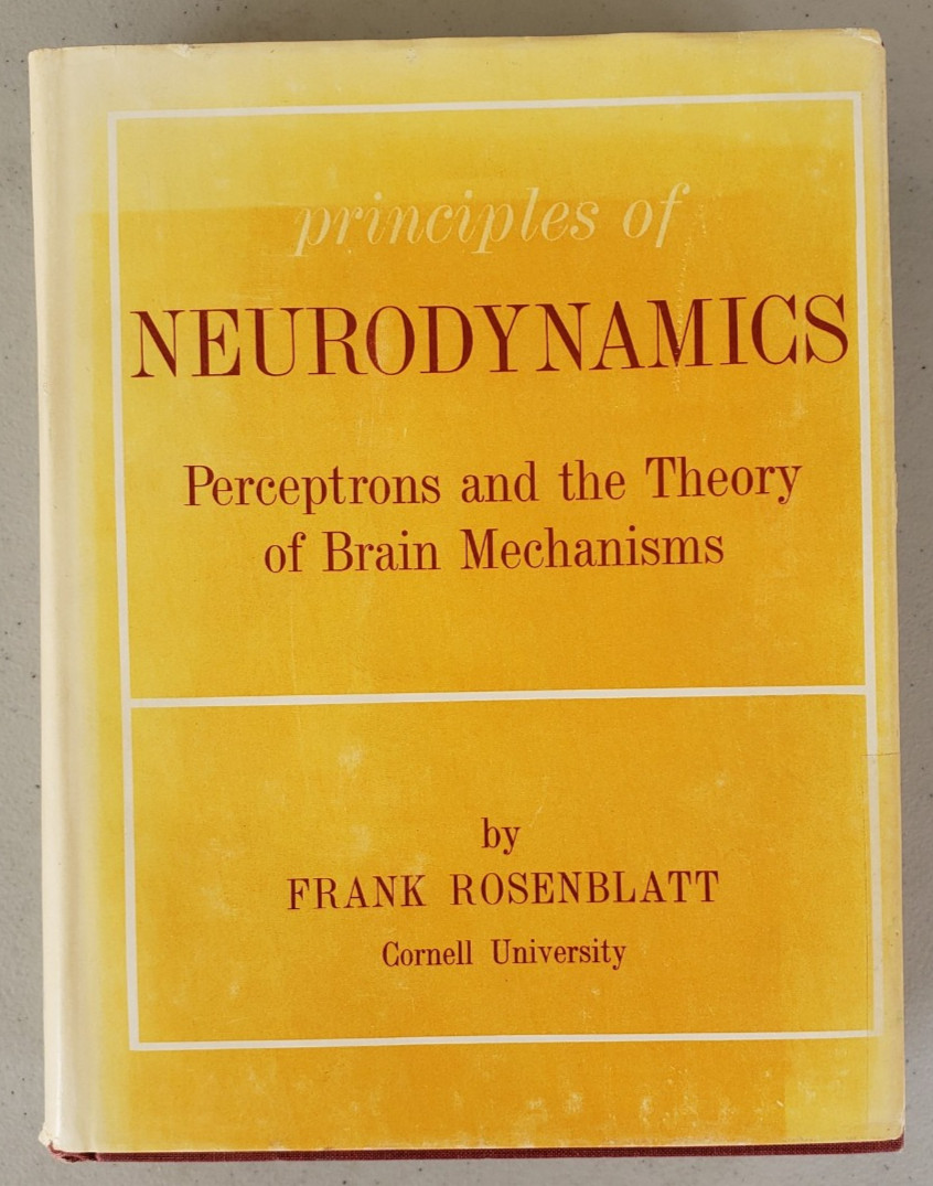 PRINCIPLES OF NEURODYNAMICS Frank Rosenblatt 1962 1st Ed Spartan Books W/ JACKET