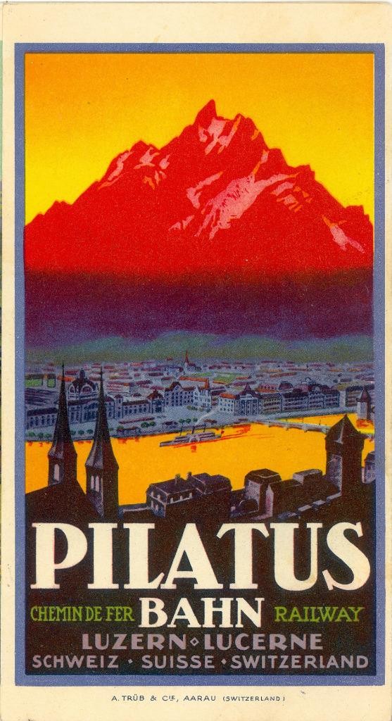 C1920s-30s Swiss Switzerland Travel Brochure \