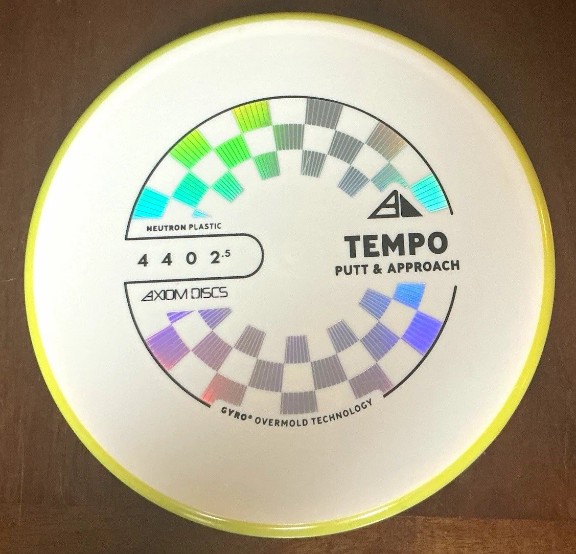 Axiom Discs Tempo Neutron Plastic White/Yellow Great Condition Axiom Discs Tempo Neutron Plastic White/Yellow Great Condition