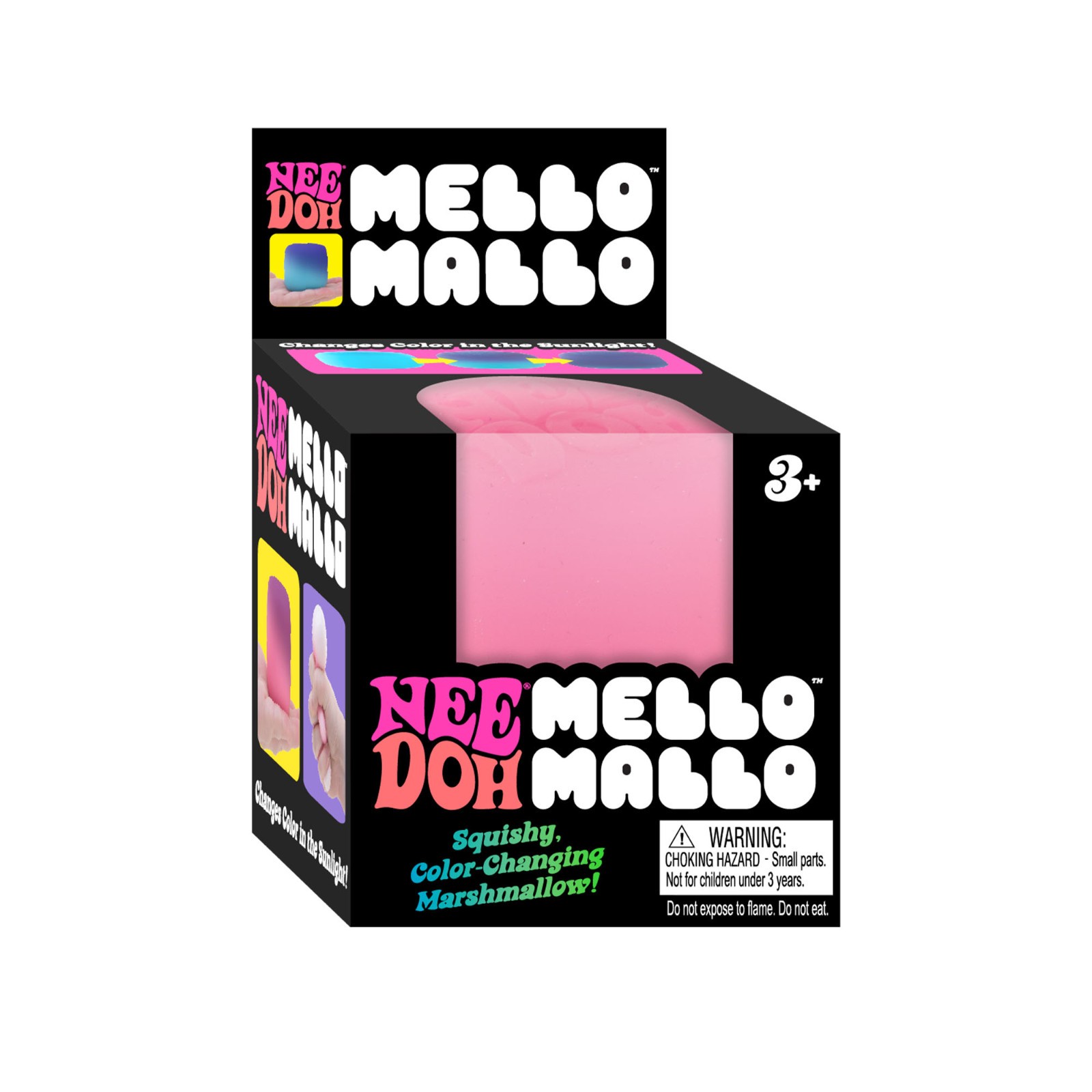 NeeDoh® Mello Mallo PINK | Color-changing marshmallow-shaped