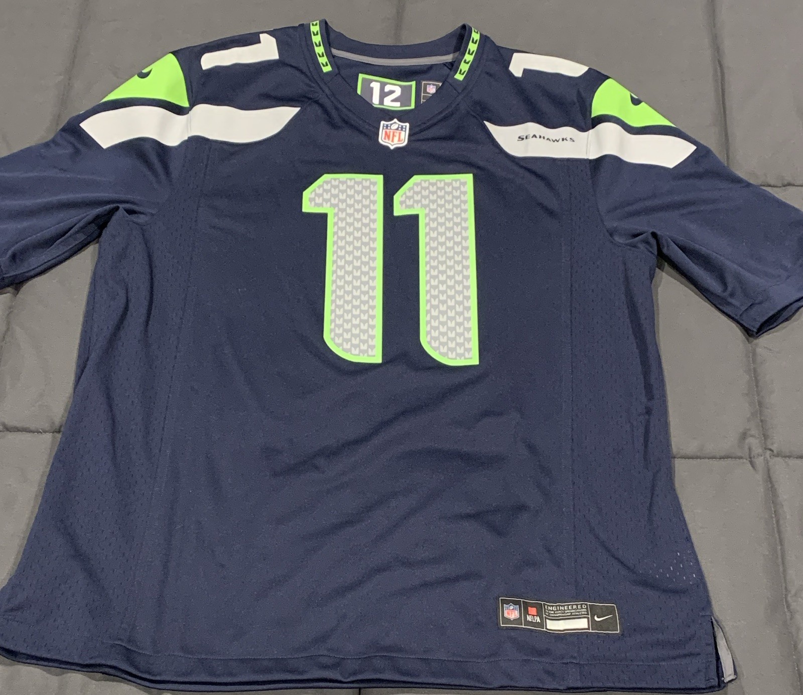 Jaxon Smith-Njigba #11 Seattle Seahawks Men\'s Blue Jersey Size Large