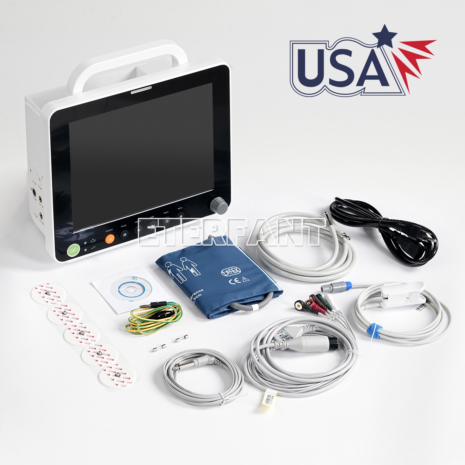 Patient Monitor CCU ICU For Hospital/Mobile Medical Cart Trolley Rolling Cart