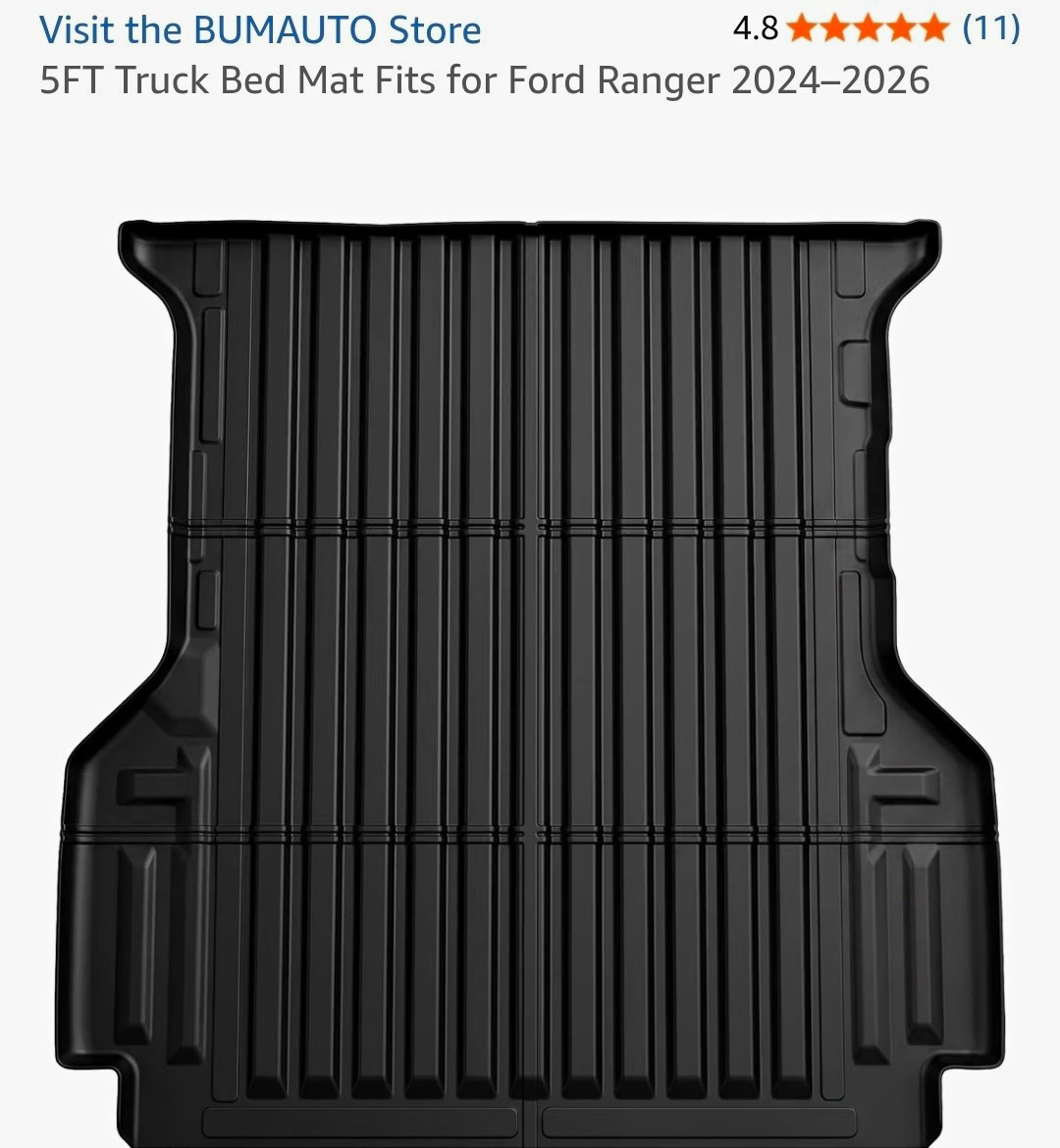 5FT Truck Bed Mat Fits for Ford Ranger 2024–2026 5FT Truck Bed Mat Fits for Ford Ranger 2024–2026
