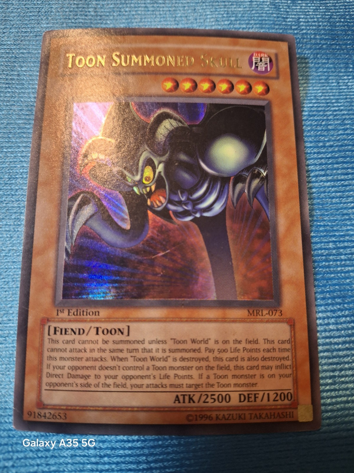 2002 YU-GI-OH MAGIC RULER 1ST EDITION #MRL-073 TOON SUMMONED SKULL ULTRA RARE