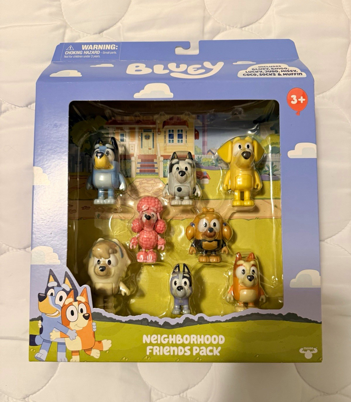 Moose Toys Bluey Neighborhood Friends Playset 7pc Boxed: Bluey Bingo +