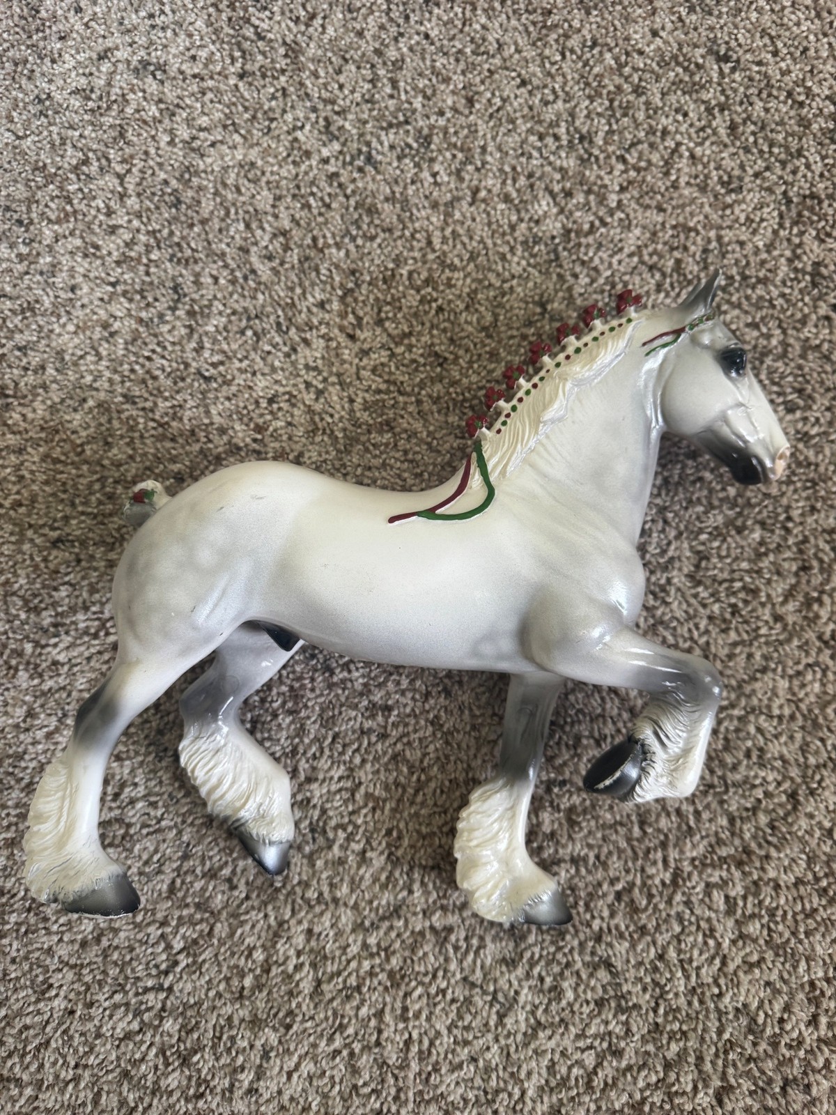 VTG 1998 PETER STONE HOLIDAY CHRISTMAS CLYDESDALE MODEL VTG 1998 PETER STONE HOLIDAY CHRISTMAS CLYDESDALE MODEL