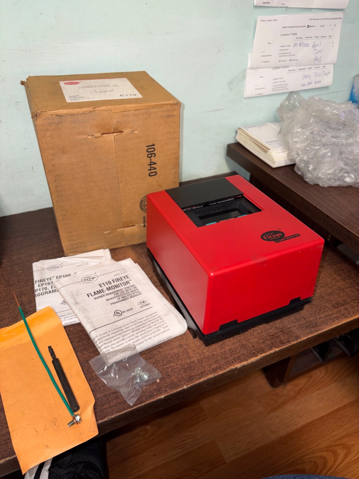 REBUILT FIREYE BURNER CONTROL E110 ED510 EP160 E1R1 EB700 CONTROL S5 REBUILT FIREYE BURNER CONTROL E110 ED510 EP160 E1R1 EB700 CONTROL S5