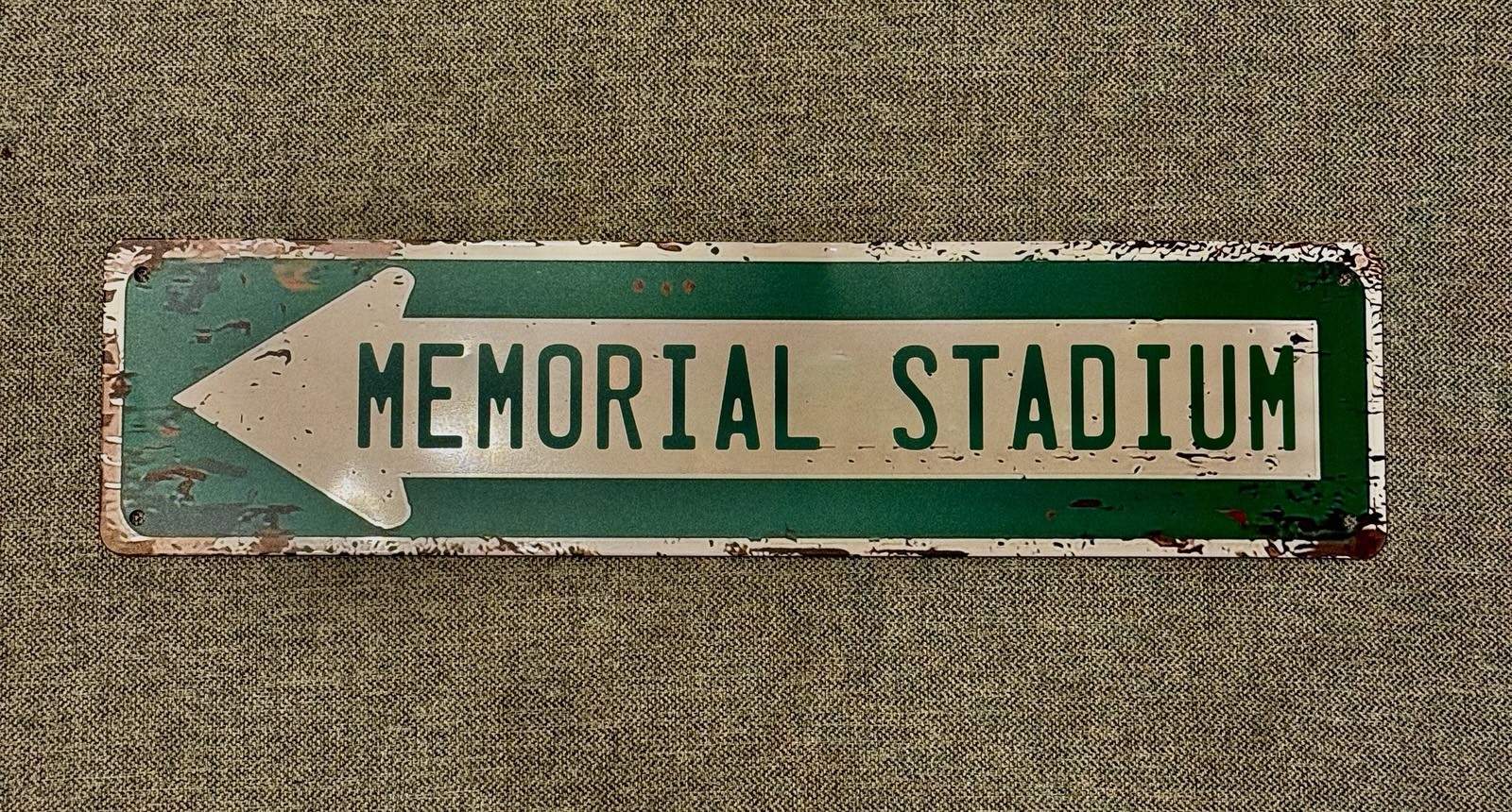 University of Kansas Memorial Stadium Street Sign Jayhawks Football David Booth 
