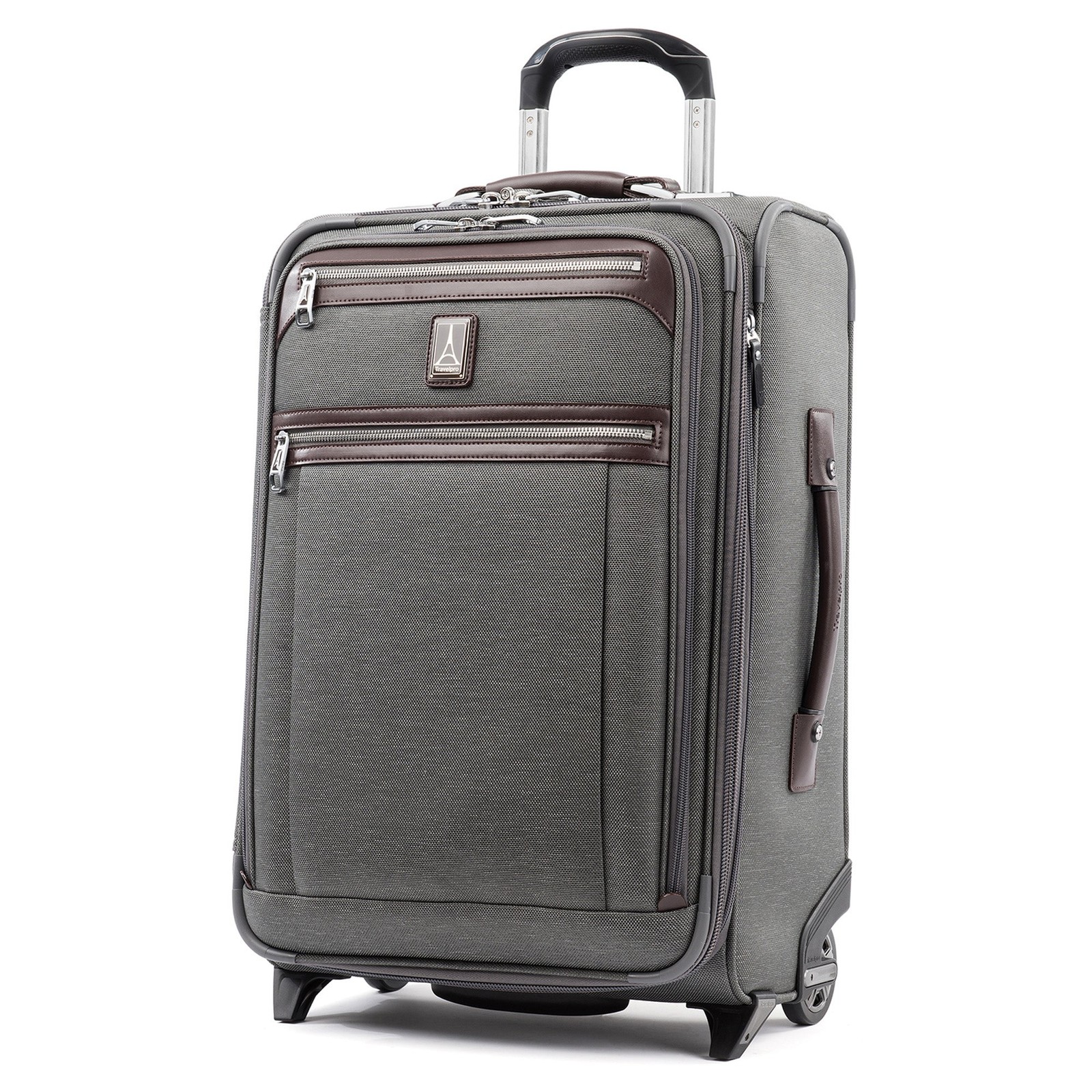 Travelpro Platinum Elite Softside Expandable Luggage, 2 Wheel Grey 22 Inch U1 Travelpro Platinum Elite Softside Expandable Luggage, 2 Wheel Grey 22 Inch U1