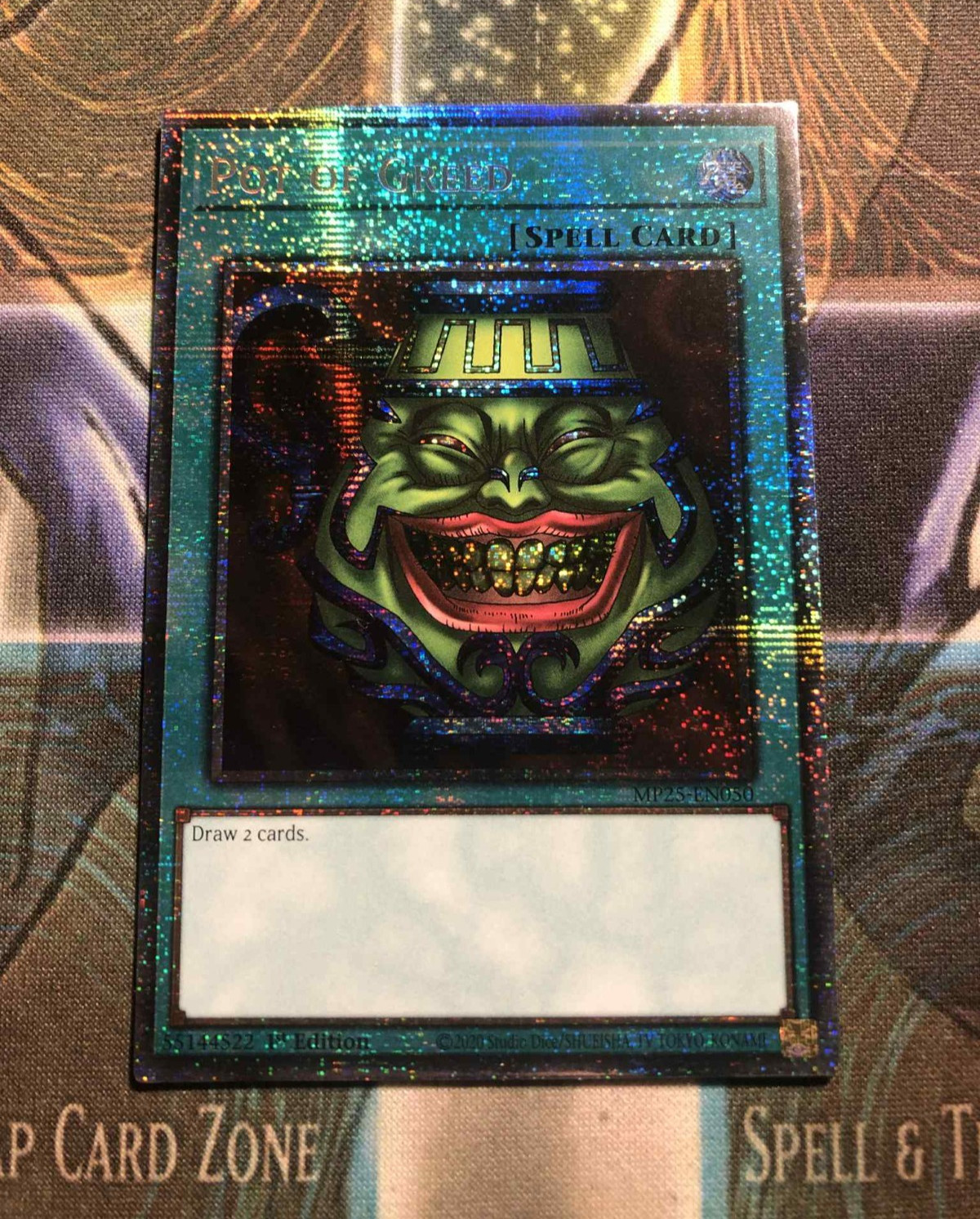 *** POT OF GREED *** 1ST EDITION STARLIGHT RARE MP25-EN050 YUGIOH