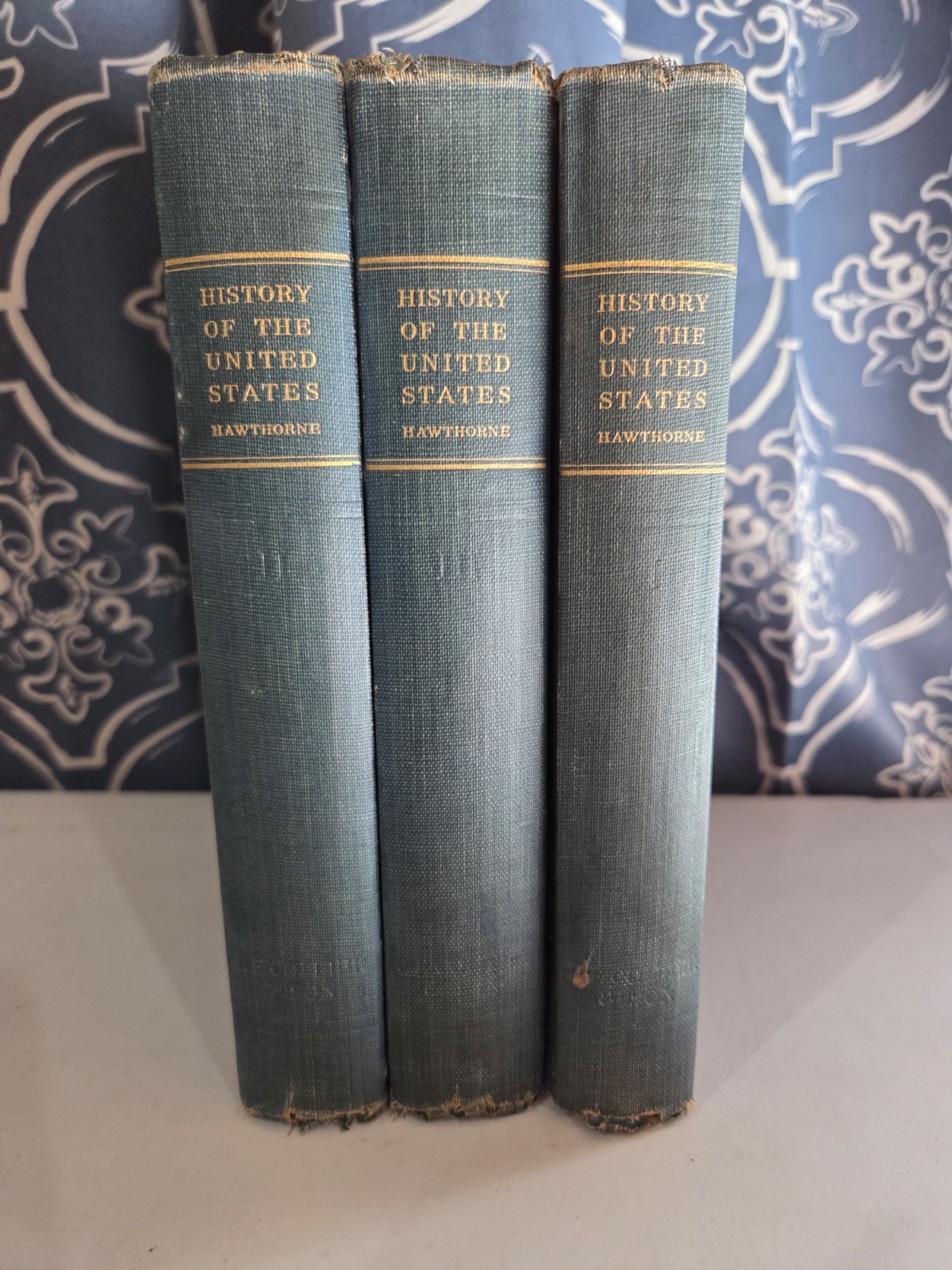 Antique 1915 History of the United States by Julian Hawthorne, Volumes 1-3