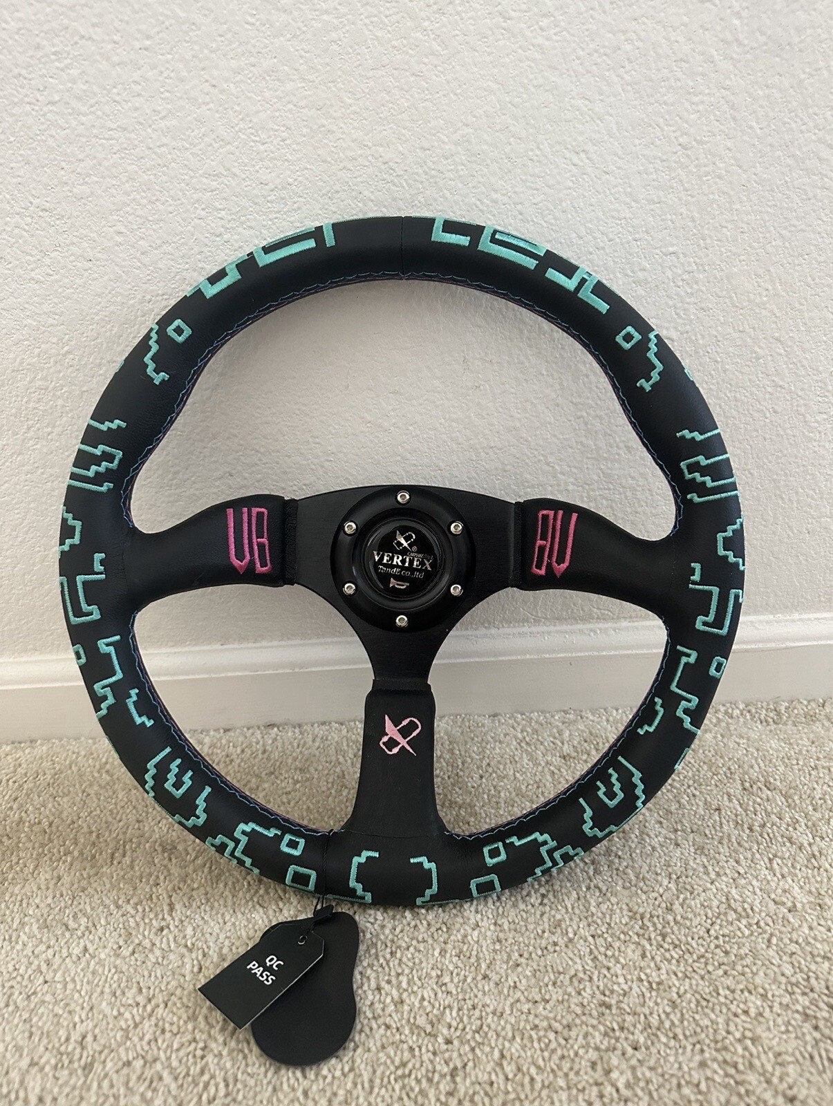 350mm Dish Steering Wheel - Fit 6 hole Hub Like Vertex Nardi NRG Grip 350mm Dish Steering Wheel - Fit 6 hole Hub Like Vertex Nardi NRG Grip