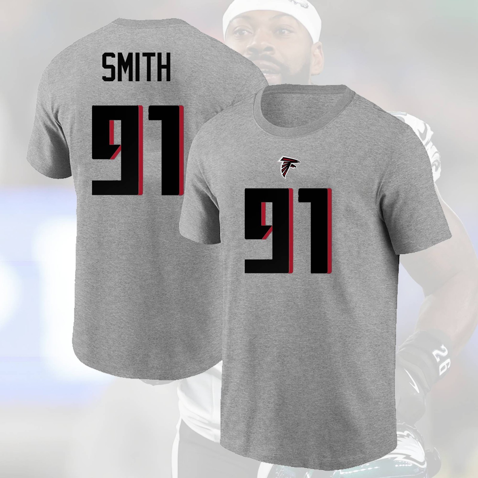 HOT Welcome Za'Darius Smith #91 Atlanta Team Falcons 2026 Player Name & Number