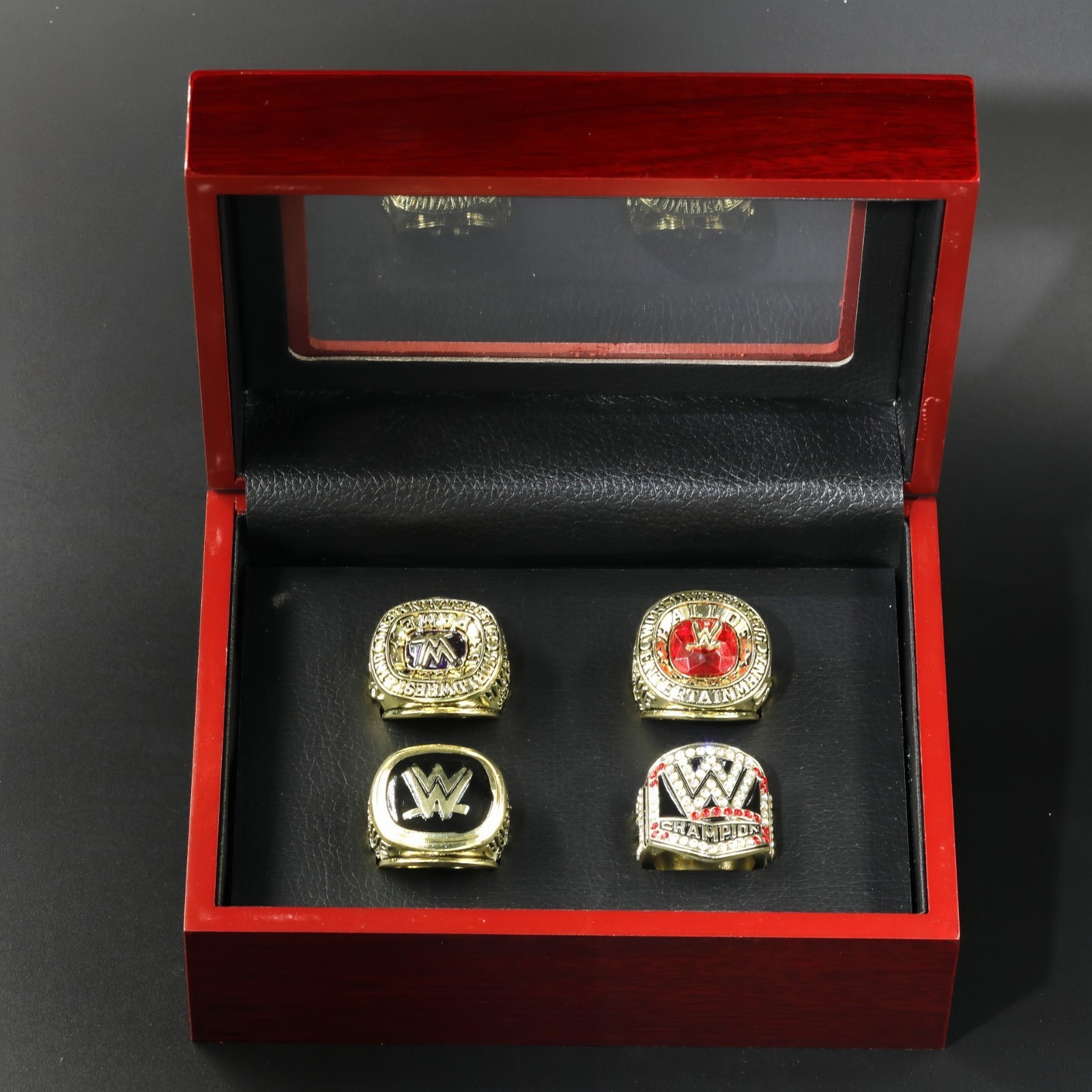 2016 WWE World Wrestling Hall Of Fame Championship Ring Set with Box 2016 WWE World Wrestling Hall Of Fame Championship Ring Set with Box