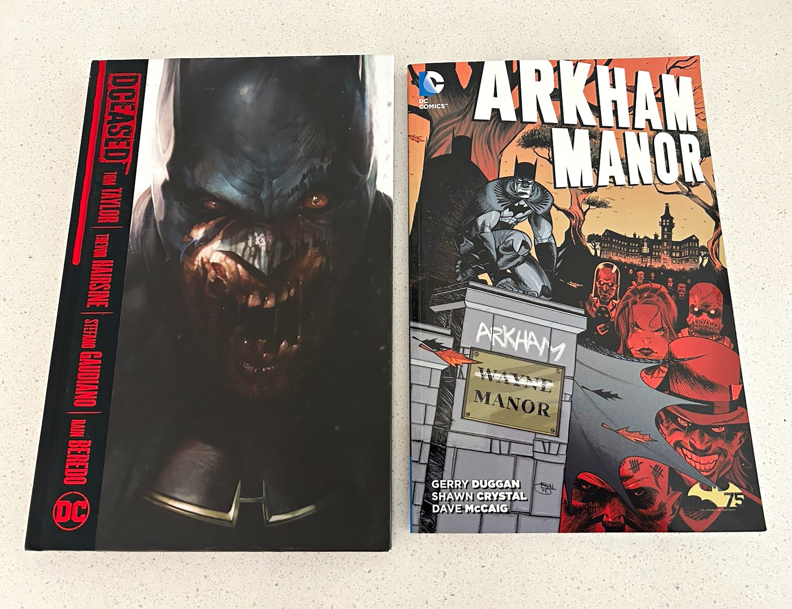 DC Comics Batman DCeased & Arkham Manor Trade Paperbacks Lot of 2
