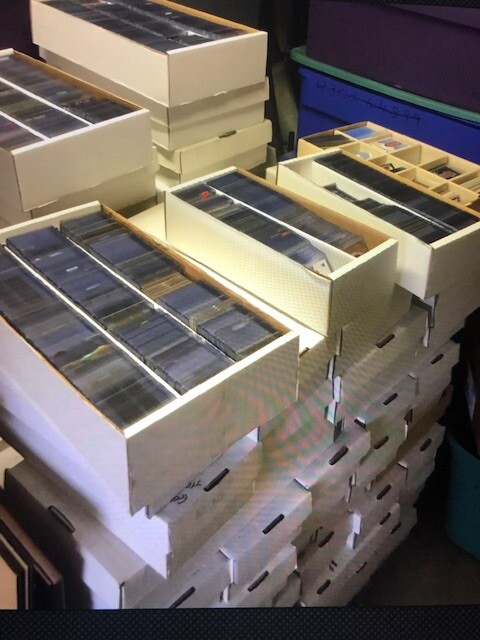 Huge sportscards collection storage unit find Over 2 million cards 