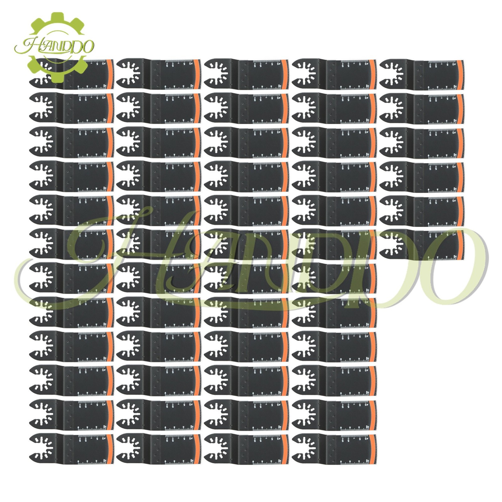 54Pack 34mm Universal Wood Multitool Quick Release Oscillating Saw Blades
