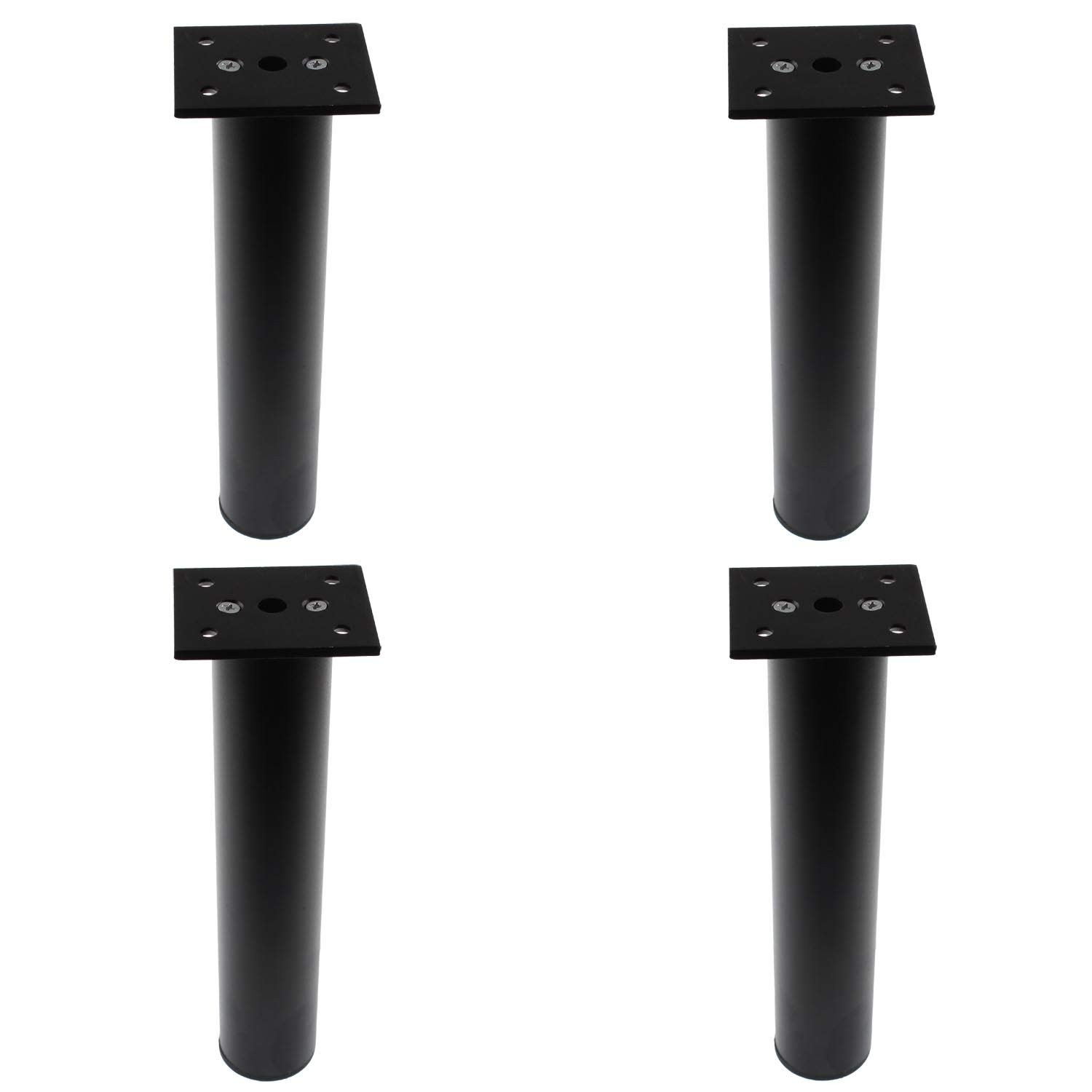 4 Pack 8 Inch 20cm Adjustable Aluminum Alloy Furniture Legs TV Stand Black