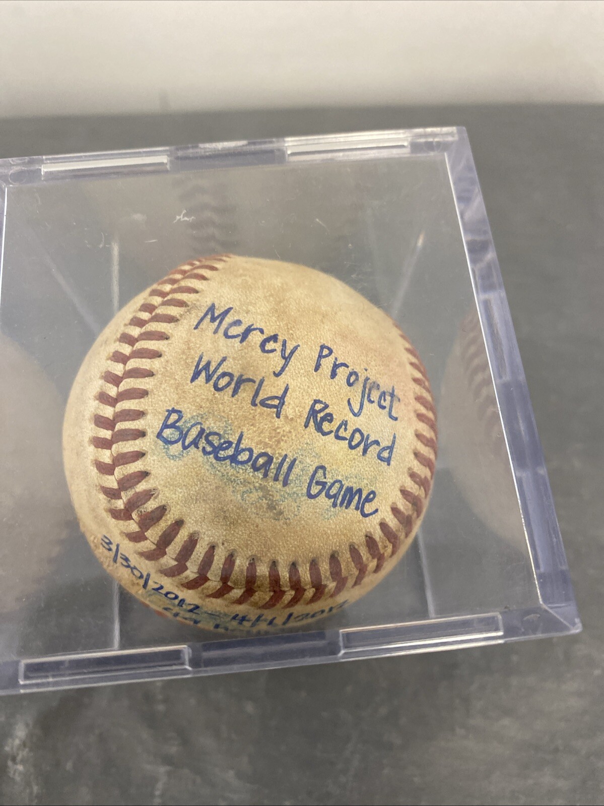 Mercy Project World Record Game Baseball 3/30/2012 - 4/1/2012 Game Ball