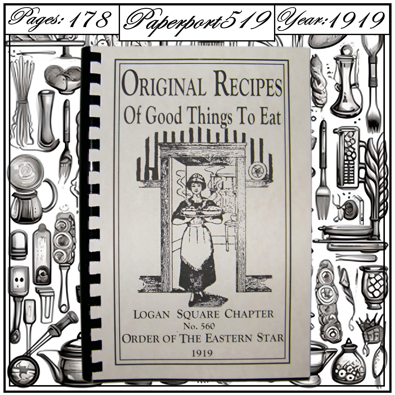1919 Original Recipes Of Good Things To Eat Vintage Cook Book 178 Pages