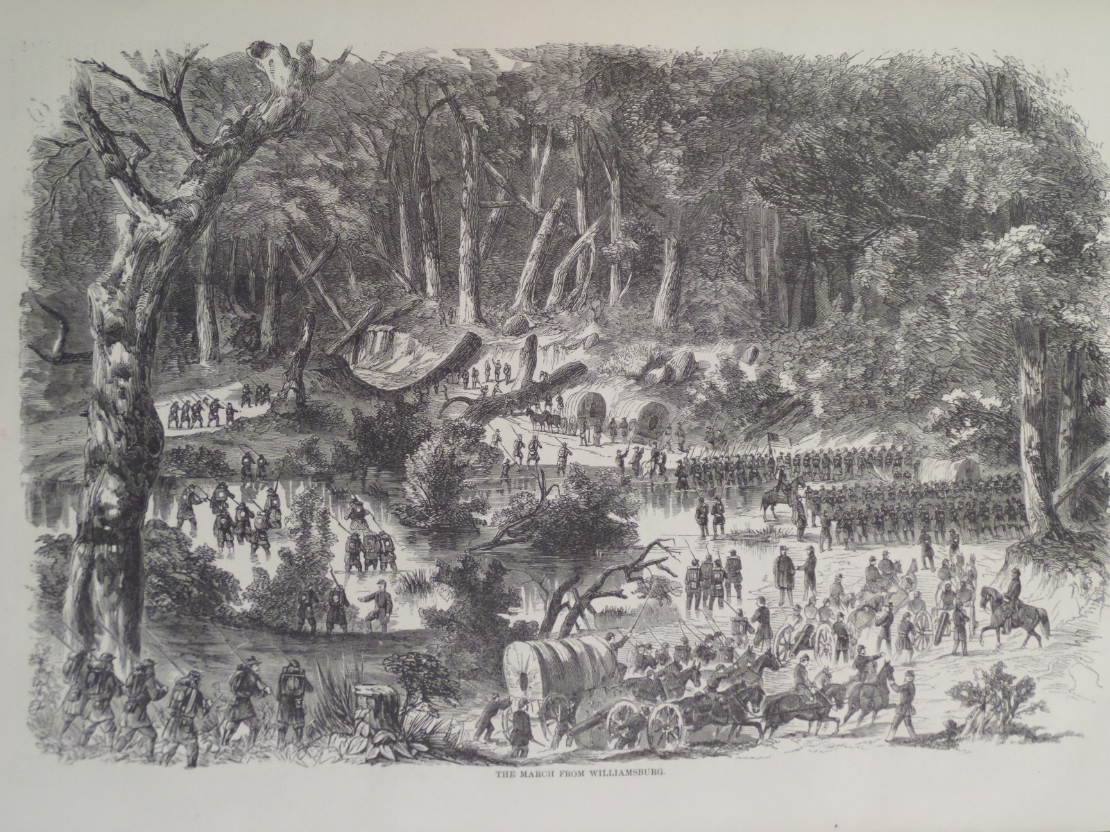 March From Williamsburg Virginia Civil War May 1862